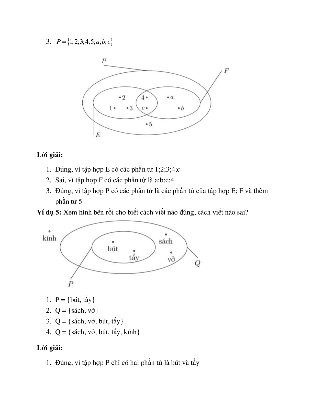 Lý thuyết, bài tập về Tập hợp - Các phần tử của tập hợp có lời giải (trang 3)