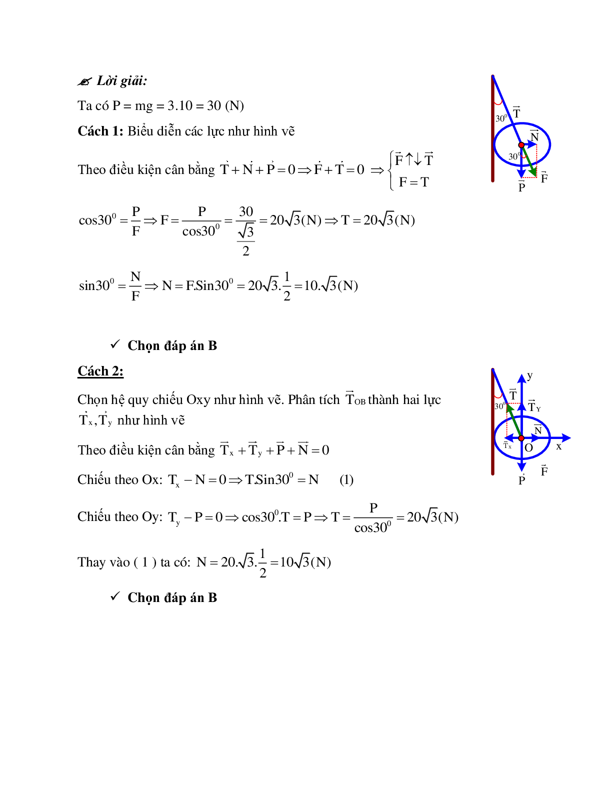 Phương pháp giải và bài tập về Xác định lực tổng hợp tác dụng lên vật (trang 3)
