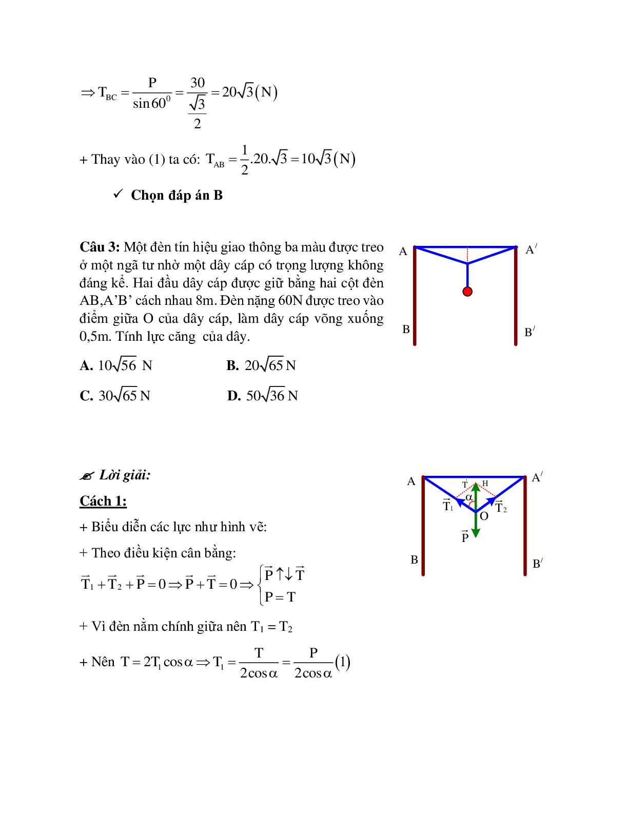 Phương pháp giải và bài tập về Xác định lực tổng hợp tác dụng lên vật (trang 8)