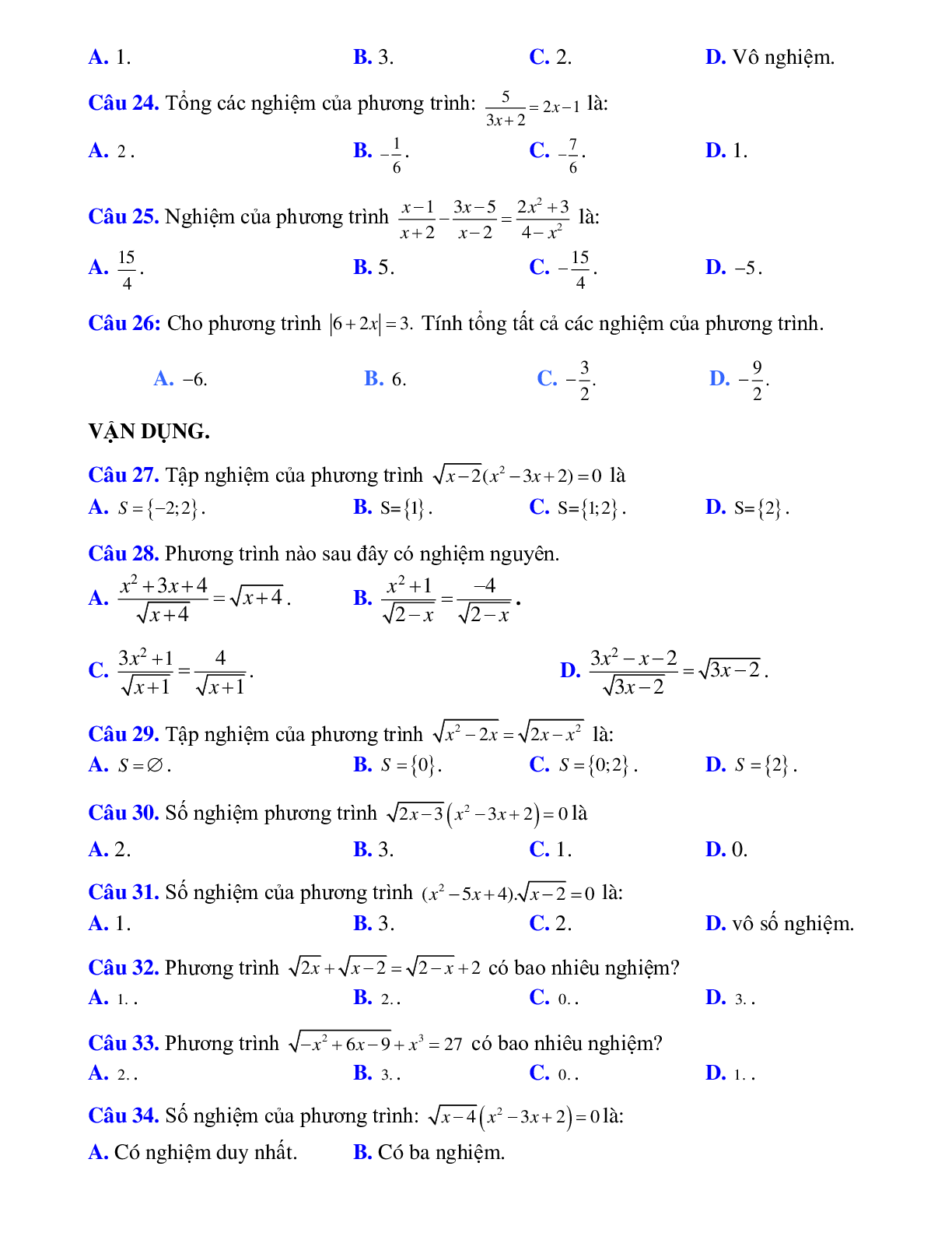 Giải phương trình (trang 5)