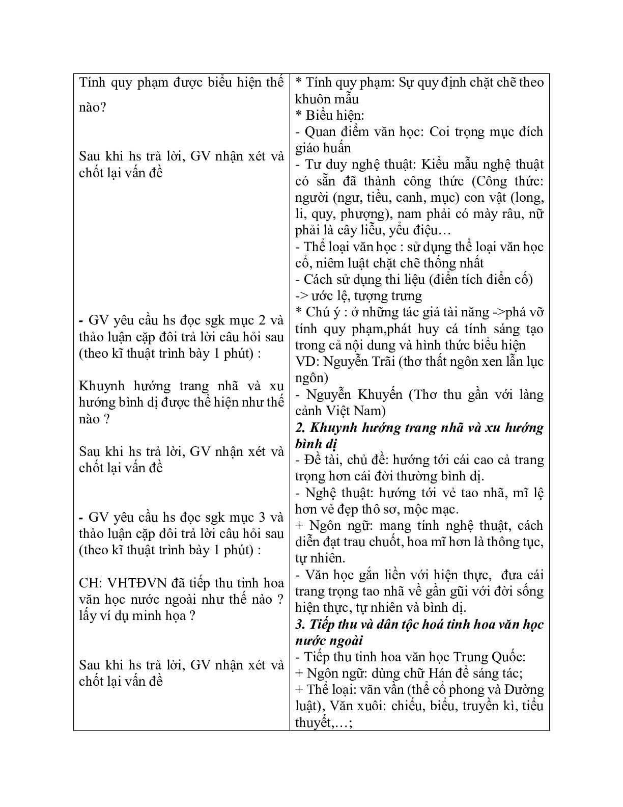 Giáo án ngữ văn lớp 10 Tiết 35, 36: Khái quát văn học Việt Nam (trang 7)