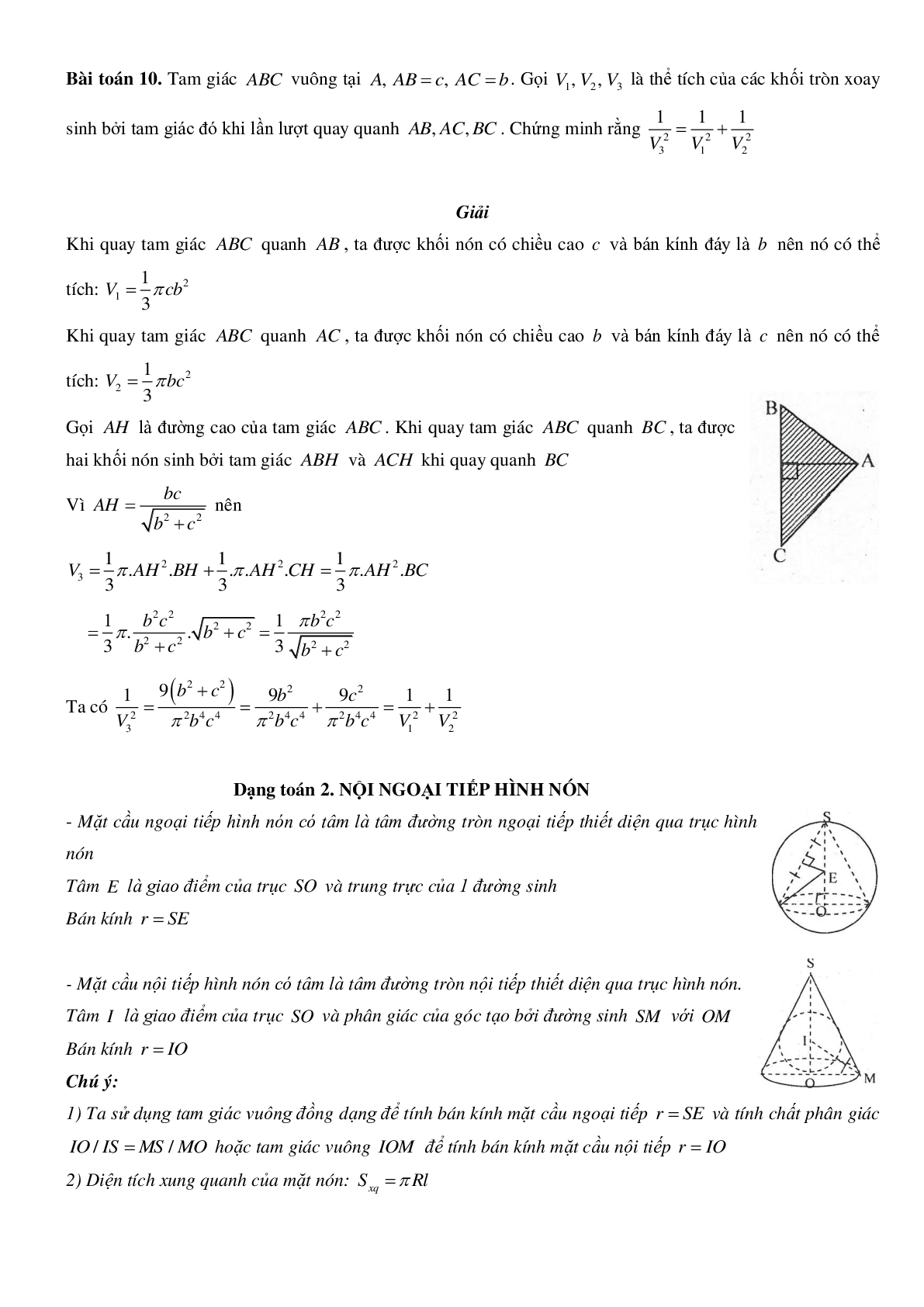 Mặt nón - Hình nón - Khối nón - Ôn thi THPT QG môn toán (trang 6)