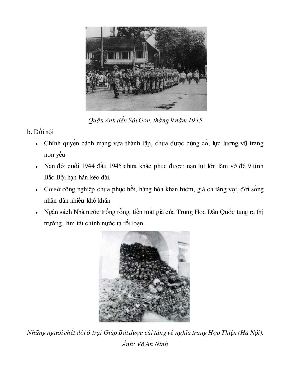 Lý thuyết môn Lịch sử 12 - bài 17: Nước Việt Nam Dân chủ Cộng hòa từ sau ngày 2-9-1945 đến trước ngày 19-12-1946 mới nhất (trang 2)