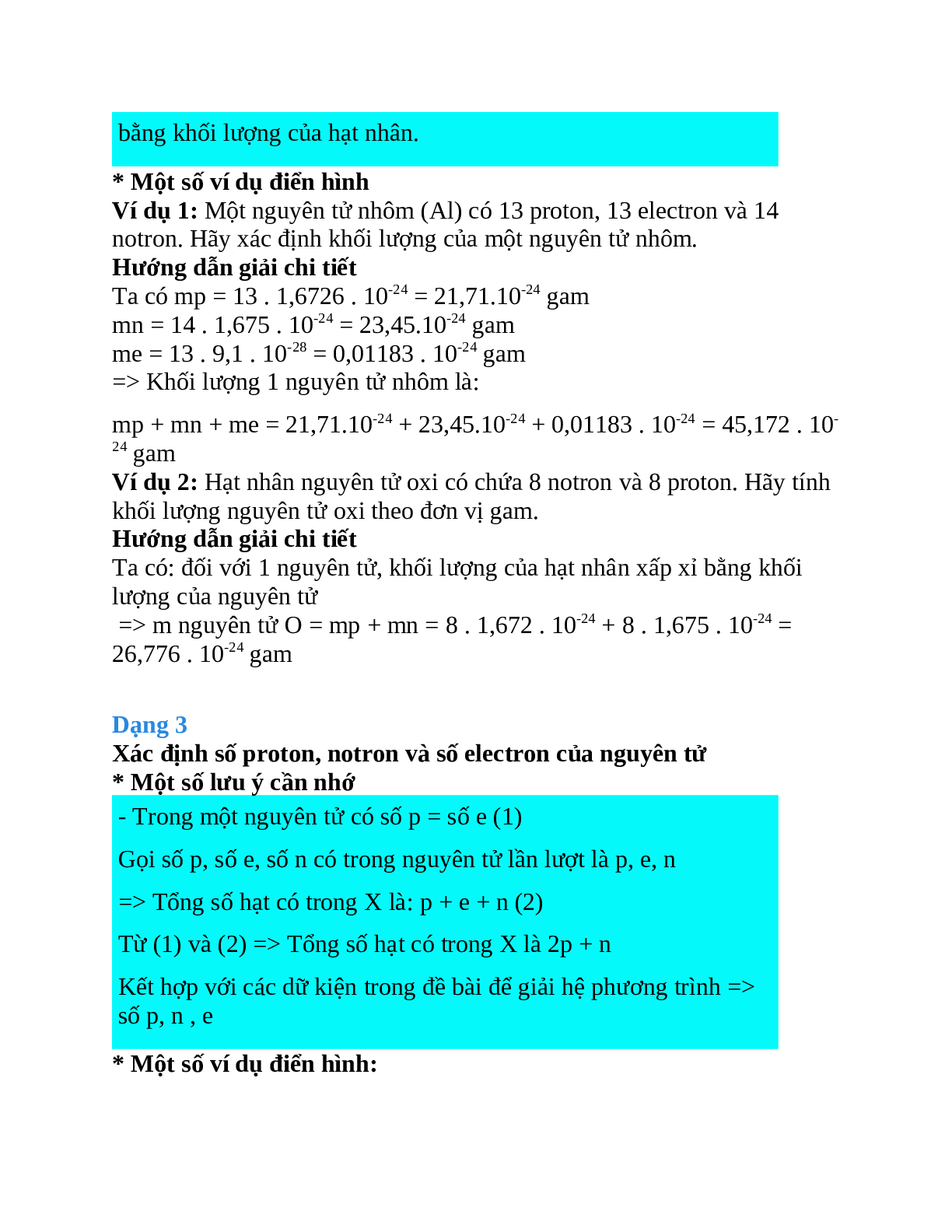 Lý thuyết, bài tập về nguyên tử có đáp án (trang 3)