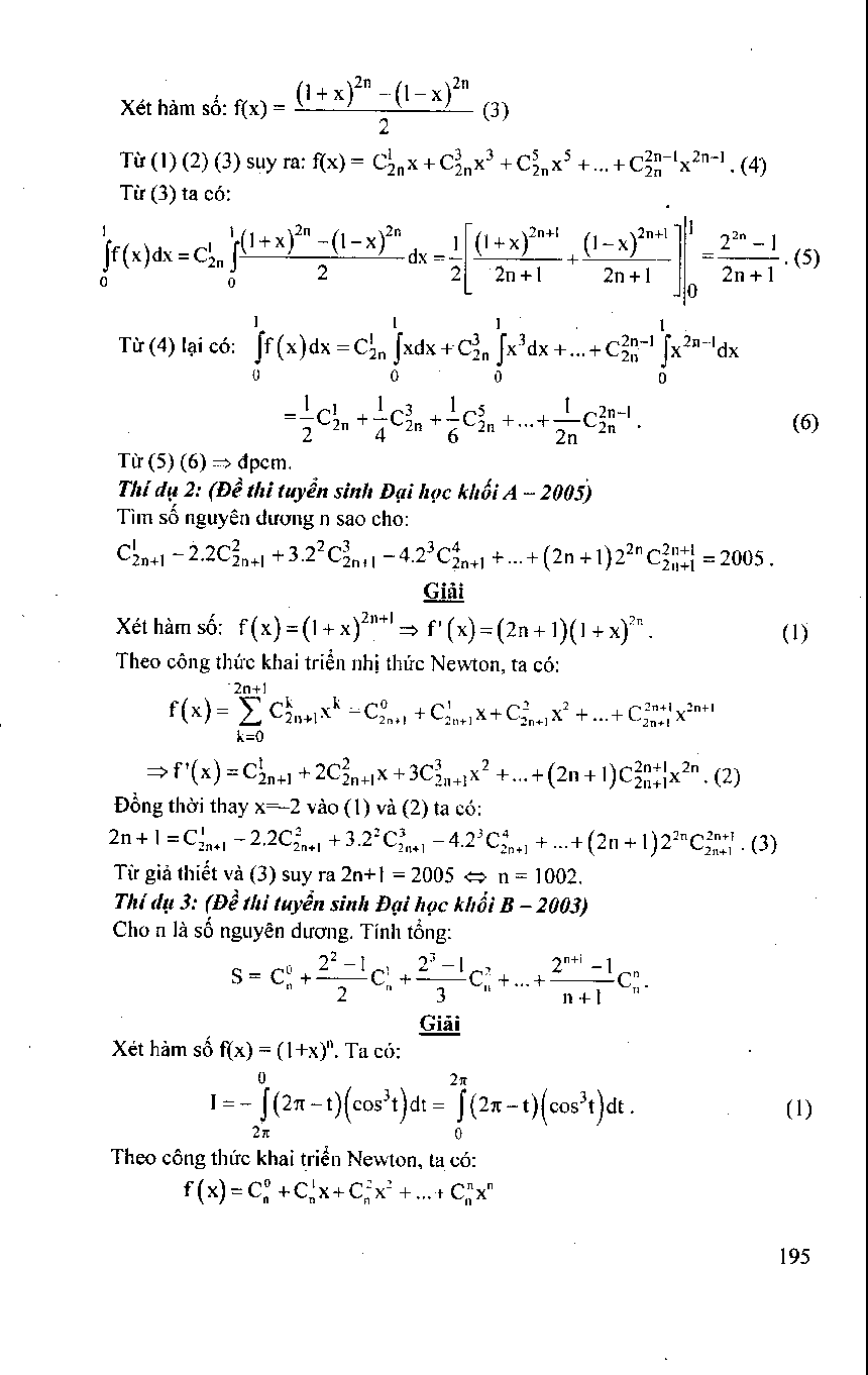 Nhị thức Newton trong các đề thi Đại học (trang 10)