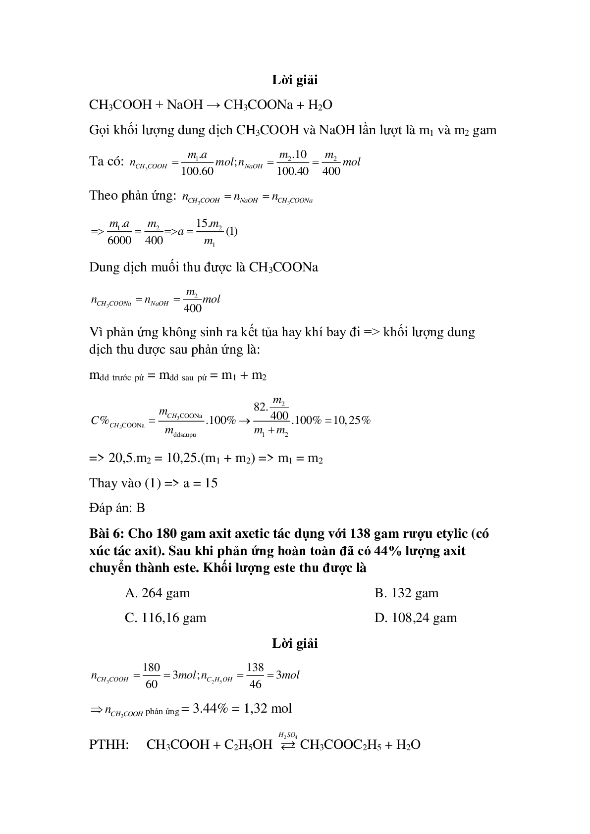 30 câu Trắc nghiệm Axit axetic có đáp án 2023 – Hóa học lớp 9 (trang 3)