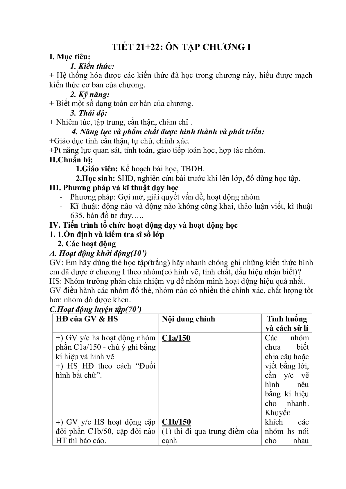 Giáo án Toán 8 Chương 1: Tứ giác (2023) (trang 1)