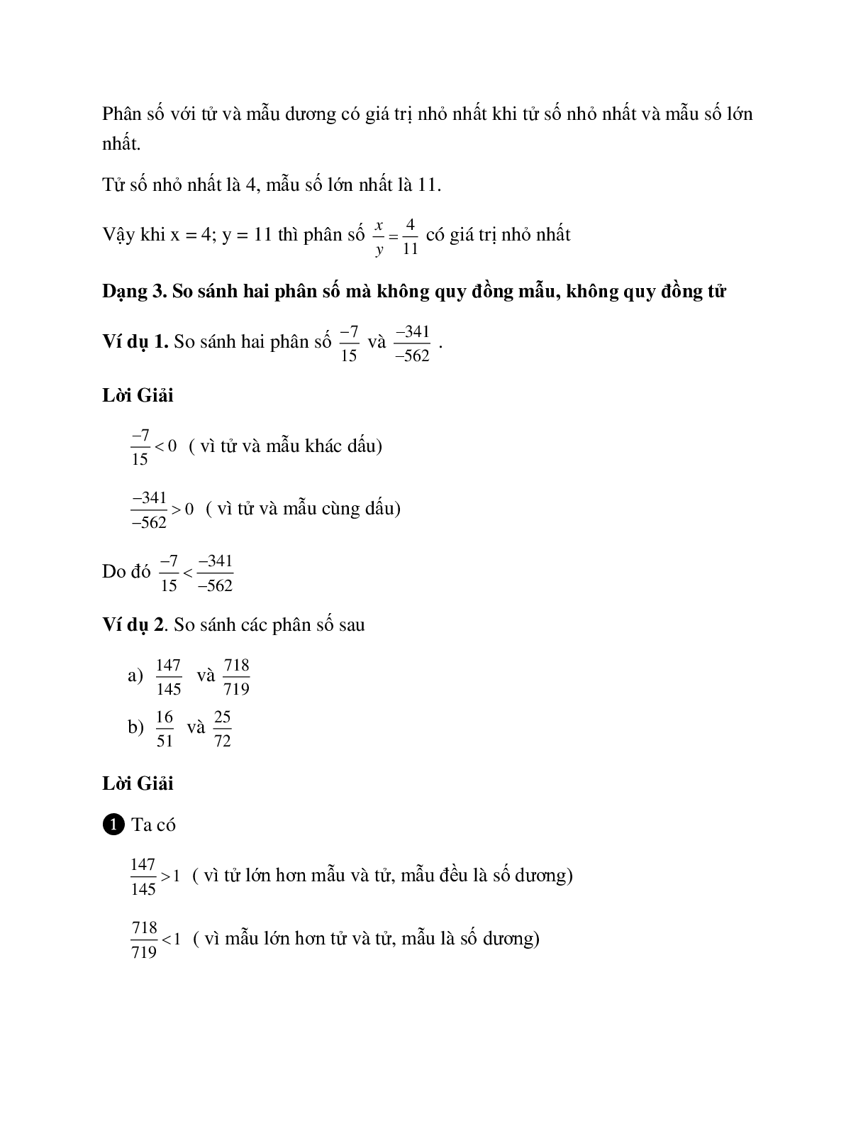 Bài tập về quy đồng mẫu nhiều phân số có lời giải (trang 6)