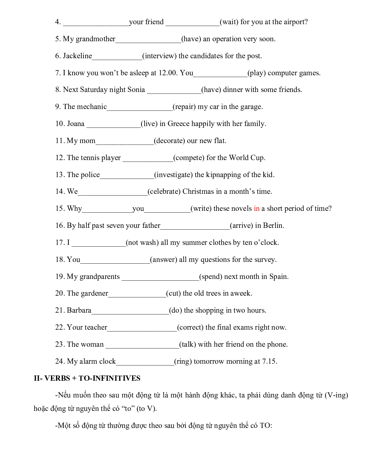 Lý thuyết, bài tập Unit 10 lớp 8 tiếng anh (trang 6)