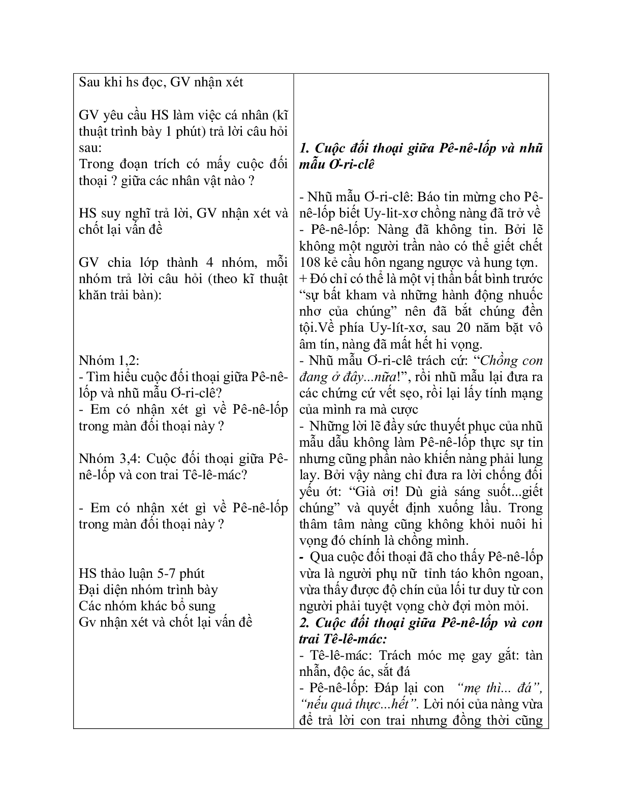 Giáo án ngữ văn lớp 10 Tiết 22, 23: Uy-Lit-xơ trở về (trang 4)