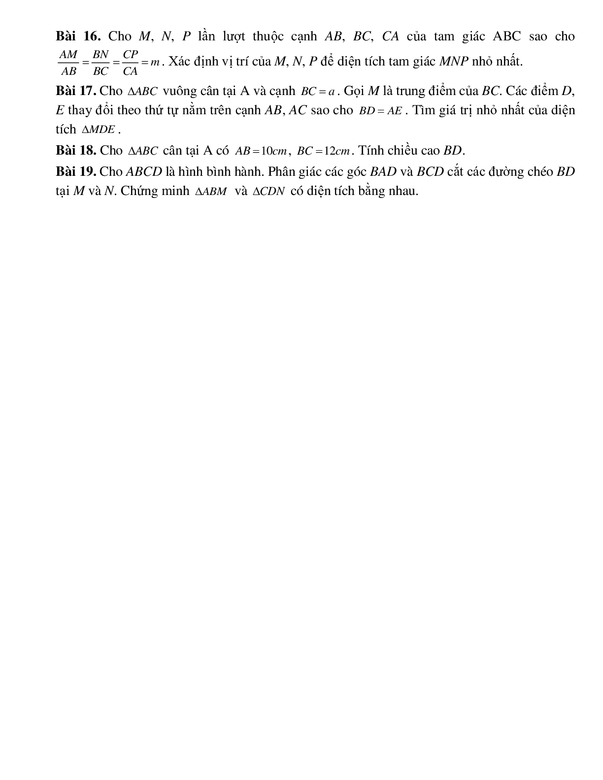 Lý thuyết Diện tích tam giác (mới 2023 + bài tập) - Toán 8 (trang 3)