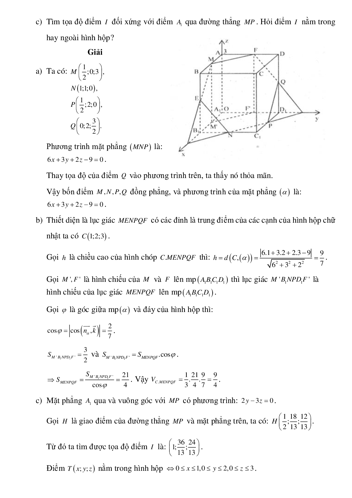 Ứng dụng phương pháp tọa độ trong các hình không gian (trang 5)