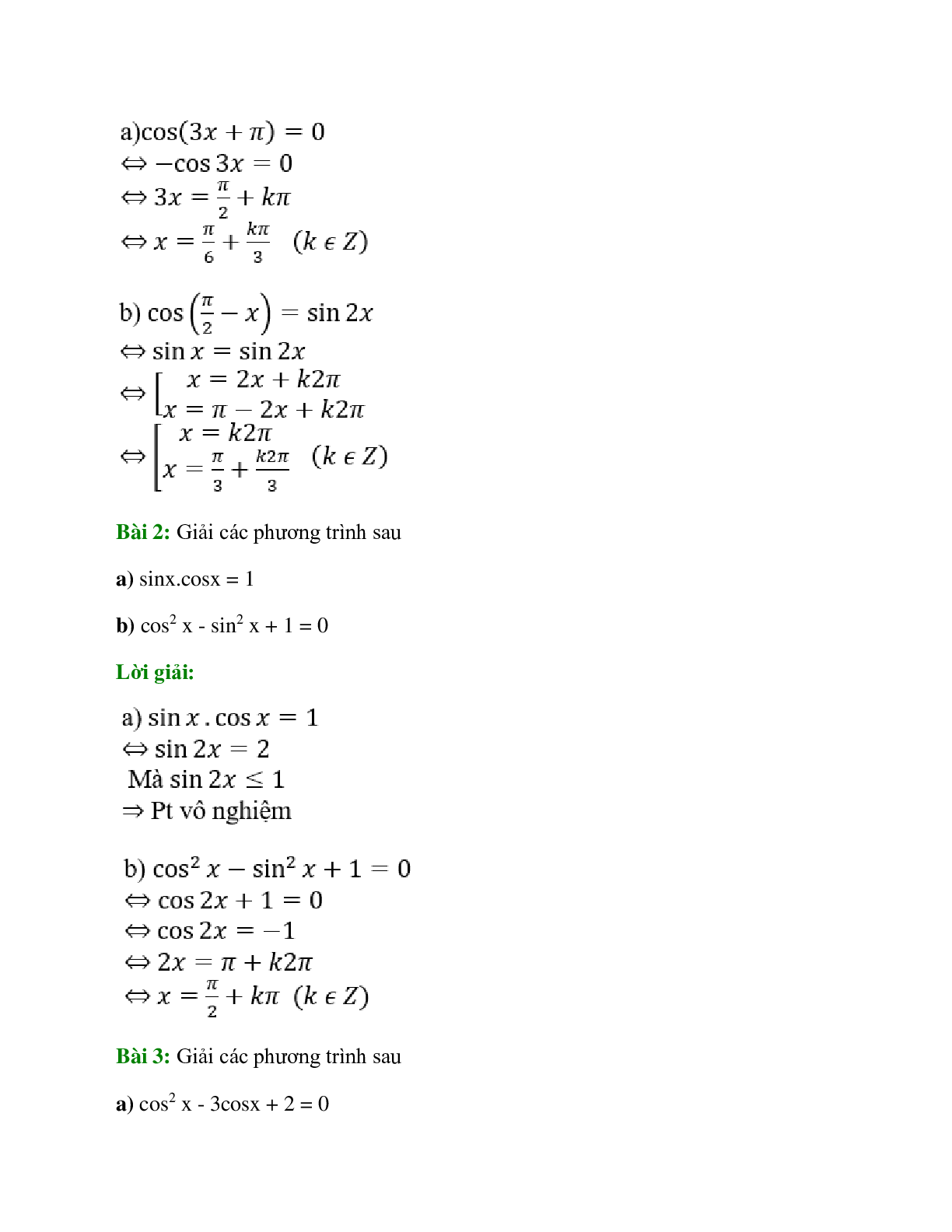 Chuyên đề Phương trình lượng giác 2023 hay, chọn lọc (trang 6)