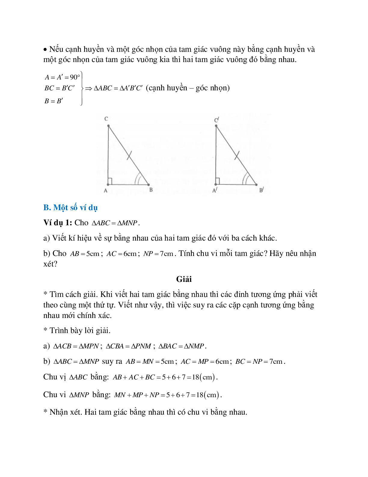 Tuyển tập những bài tập hay gặp về Hai tam giác bằng nhau hình học lớp 7 có lời giải (trang 3)