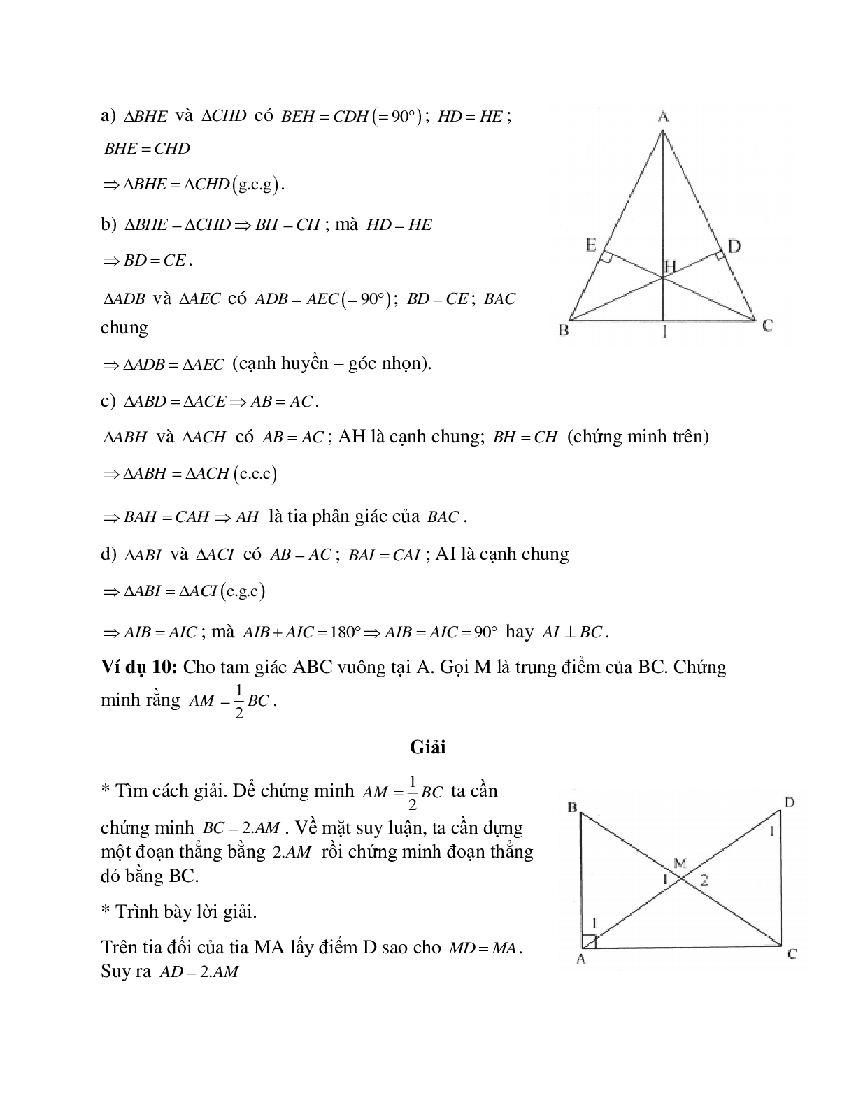 Tuyển tập những bài tập hay gặp về Hai tam giác bằng nhau hình học lớp 7 có lời giải (trang 9)