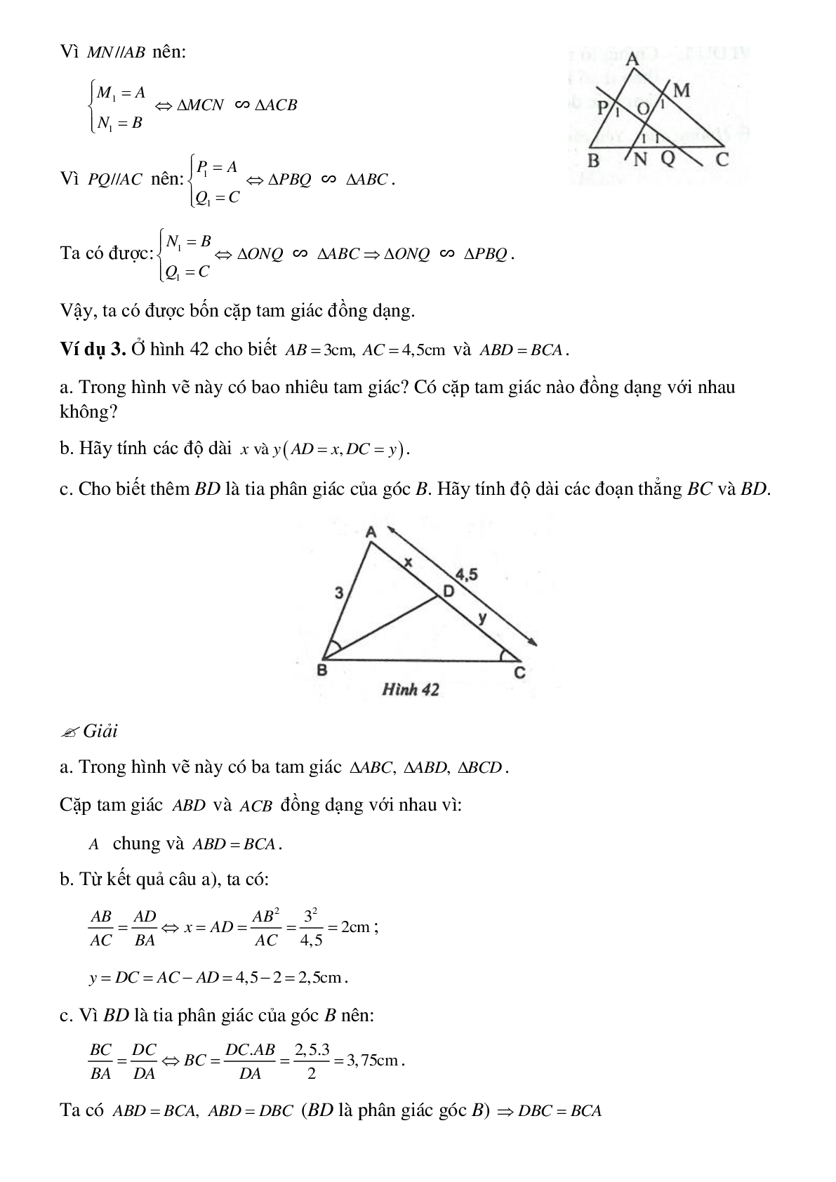 Phương pháp giải cụ thể, bài bác tập dượt về Chứng minh nhị tam giác đồng dạng tinh lọc (trang 6)