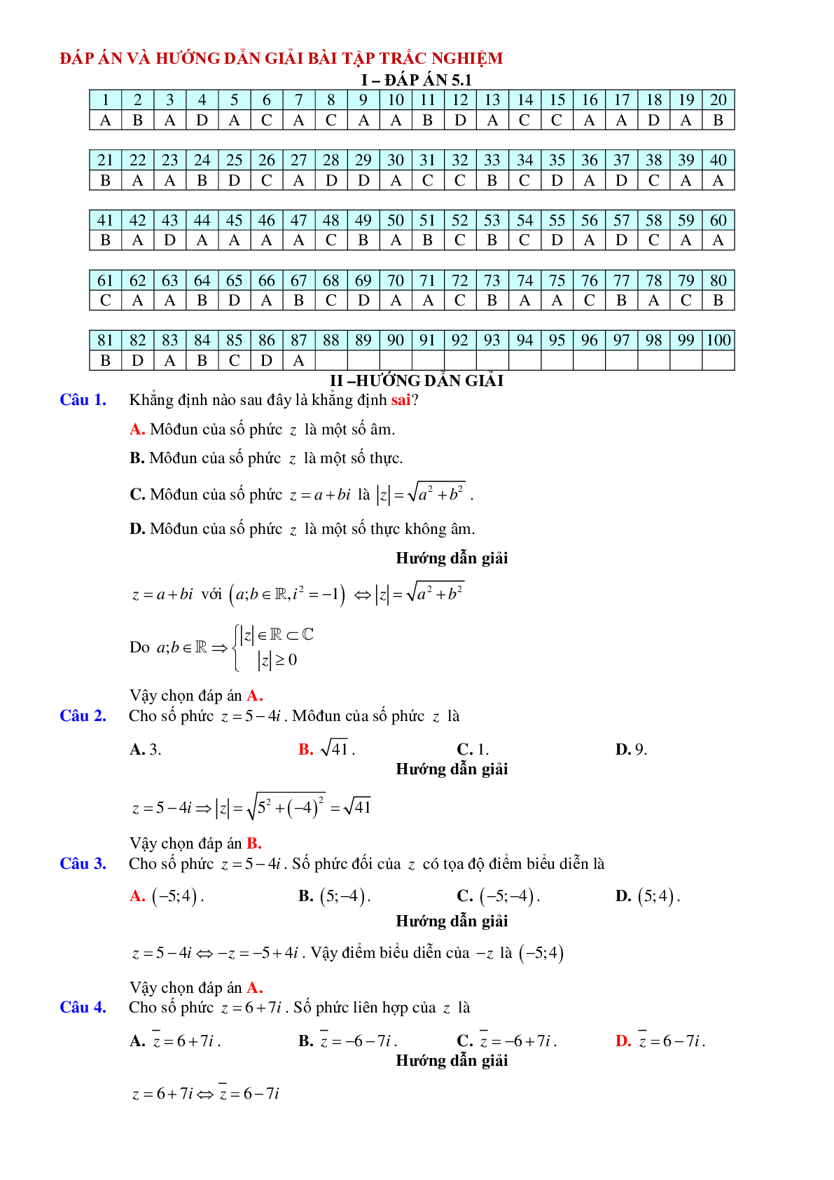 Các phép toán trên tập hợp số phức 2023 hay, chọn lọc (trang 10)