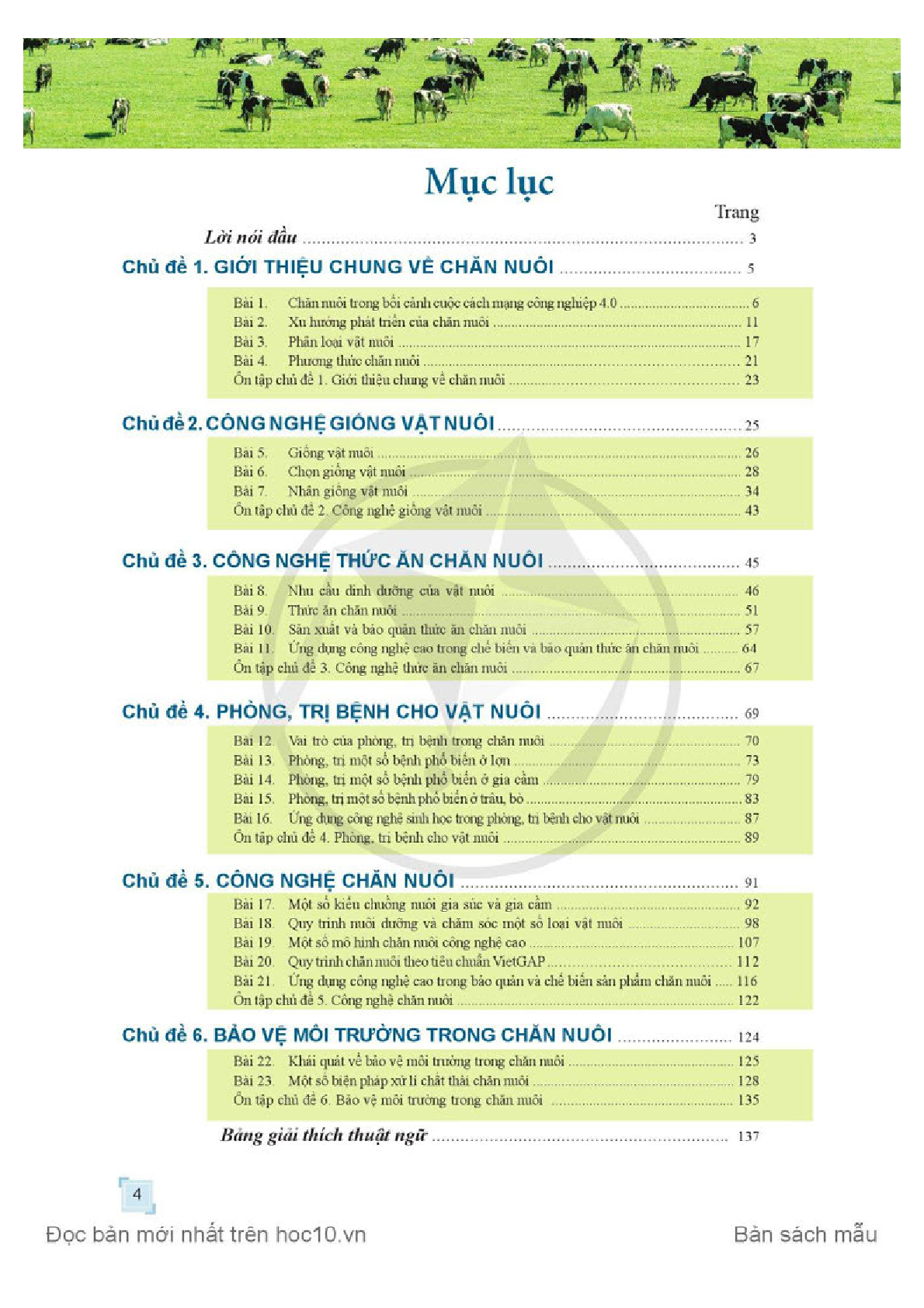 Công nghệ lớp 11 Công nghệ chăn nuôi Cánh diều pdf (trang 6)