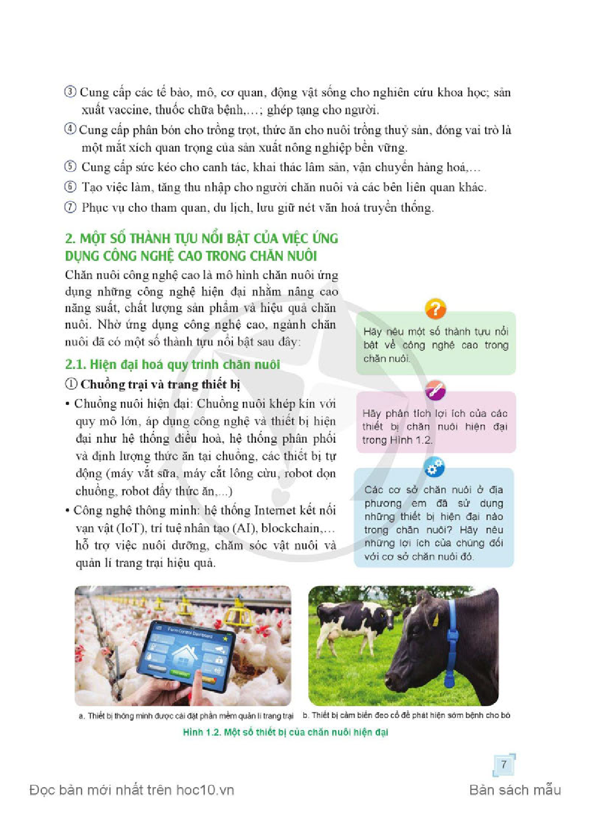 Công nghệ lớp 11 Công nghệ chăn nuôi Cánh diều pdf (trang 9)
