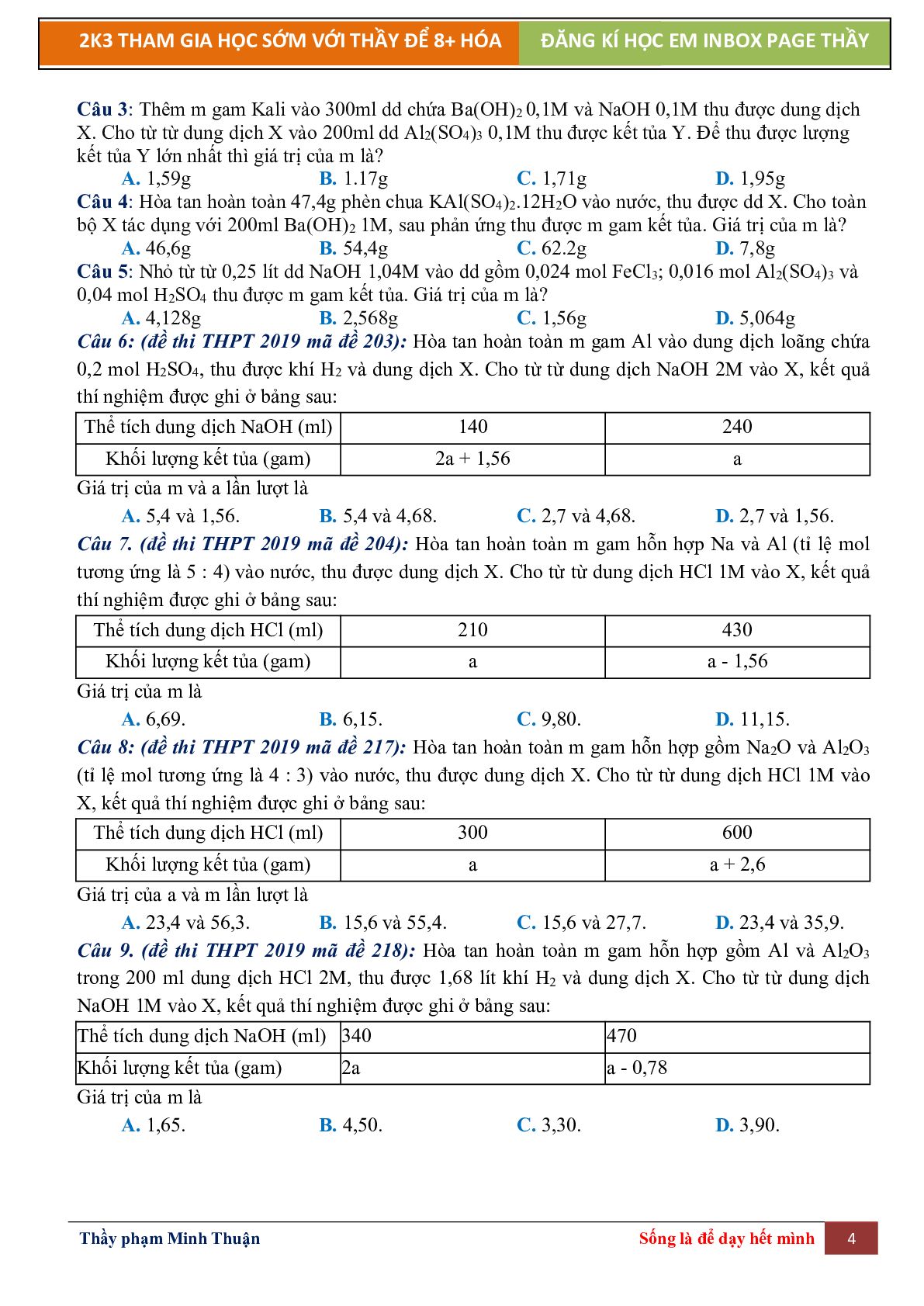 Lý Thuyết Chương 6 Nhôm Môn Hóa Học Lớp 12 (trang 4)