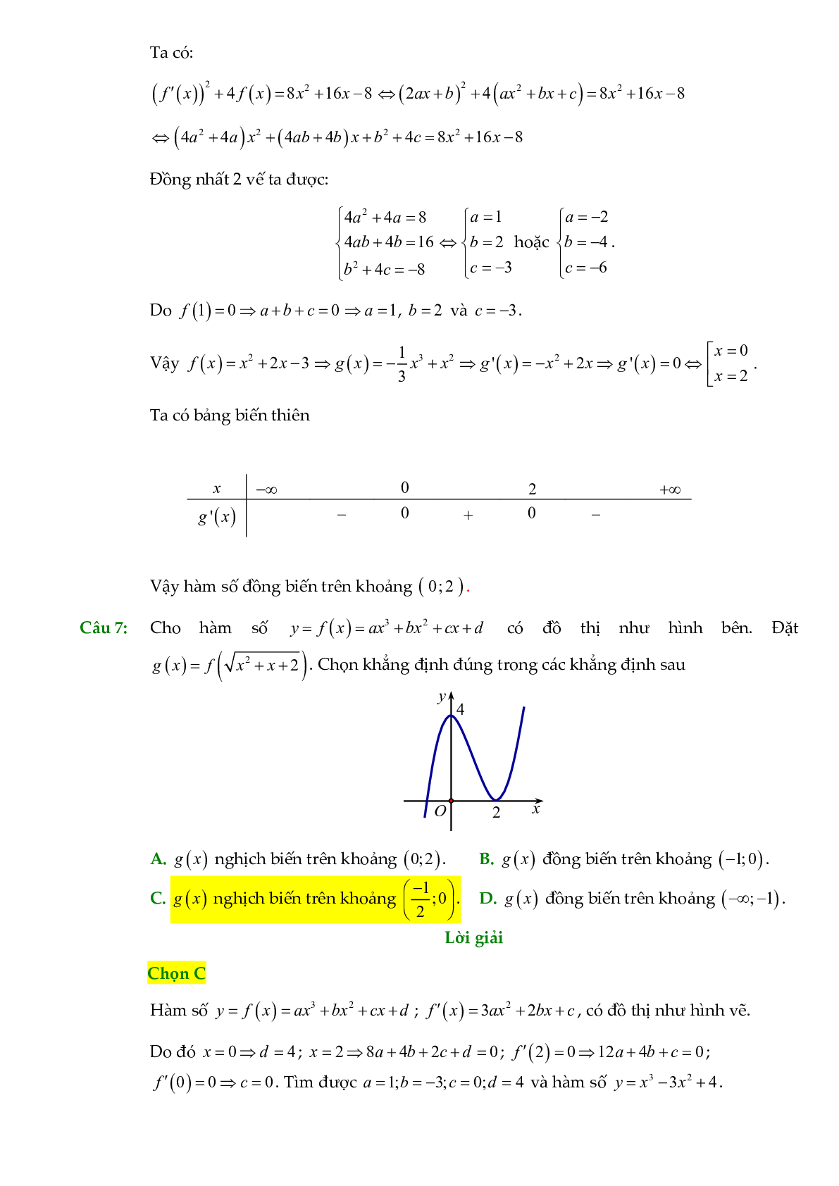 Các dạng toán về hàm ẩn liên quan đến tính đơn điệu của hàm số (trang 5)