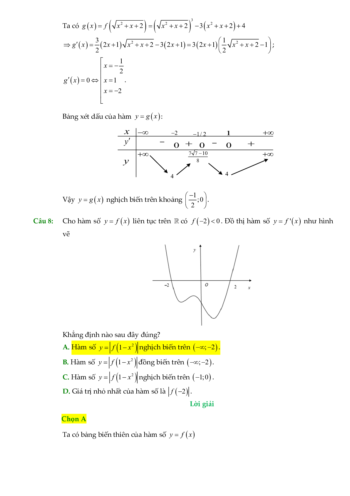 Các dạng toán về hàm ẩn liên quan đến tính đơn điệu của hàm số (trang 6)