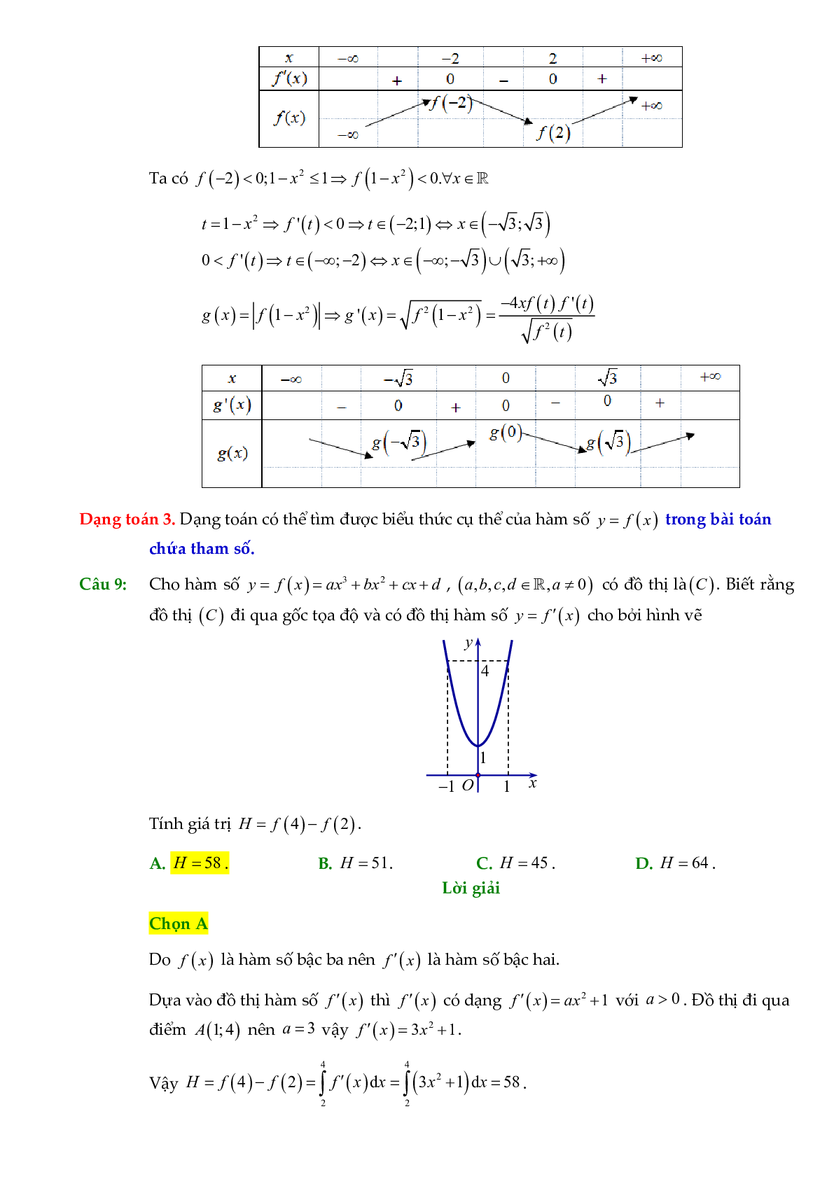 Các dạng toán về hàm ẩn liên quan đến tính đơn điệu của hàm số (trang 7)