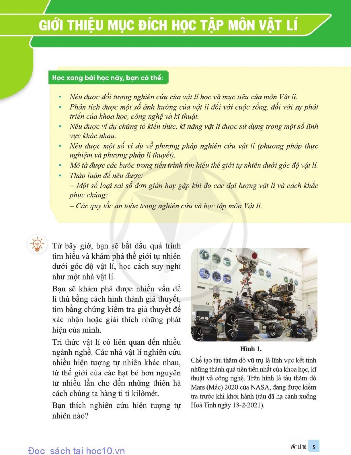 Vật lí lớp 10 Cánh diều pdf (trang 6)