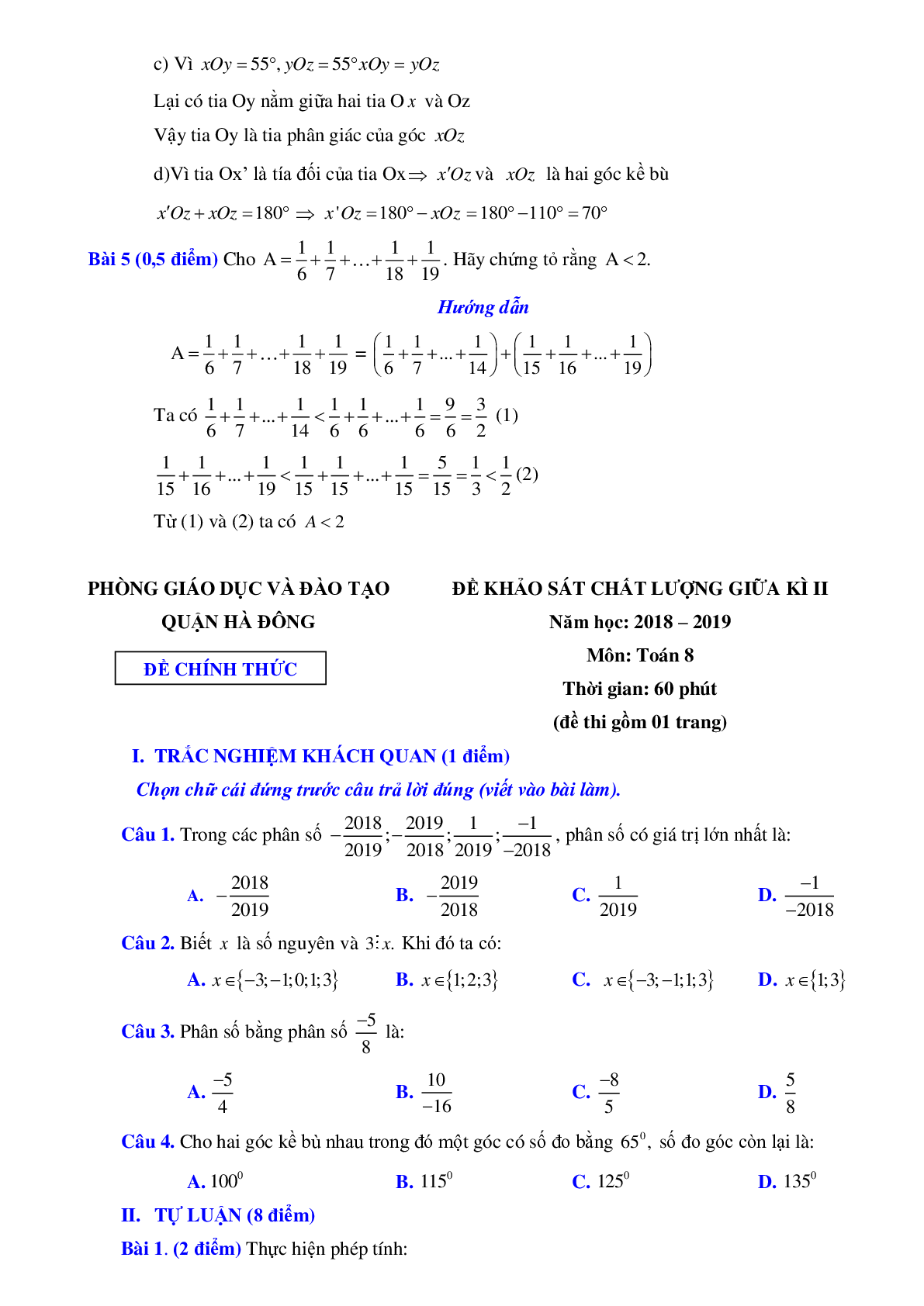 Bộ đề thi giữa kì 2 môn toán lớp 6 (trang 5)