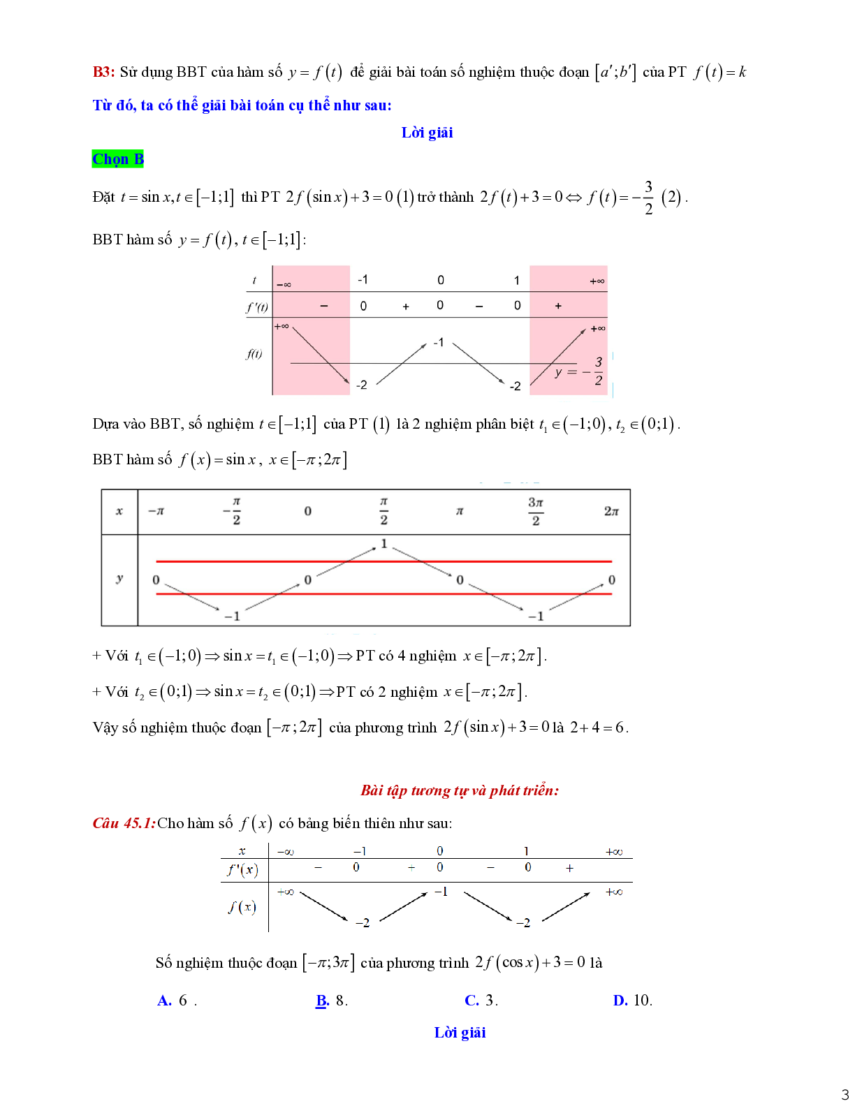Dạng toán liên quan tới giao điểm của hai đồ thị (trang 3)