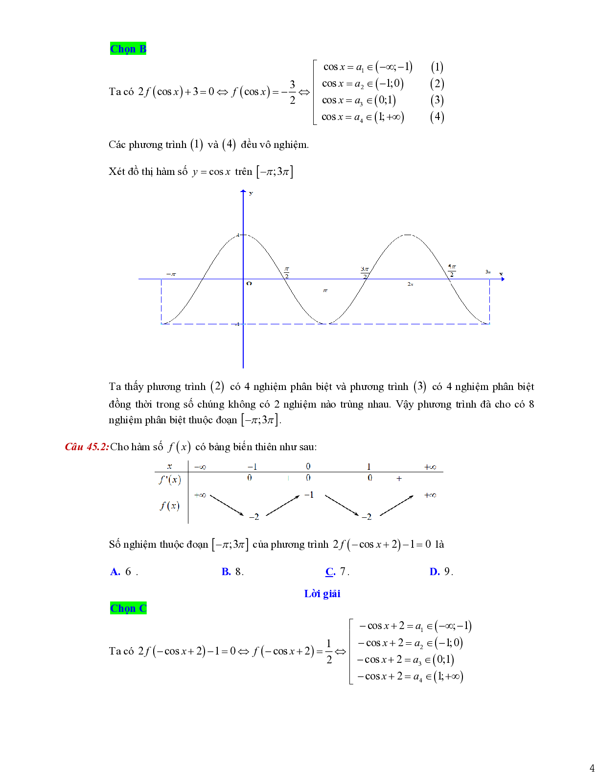 Dạng toán liên quan tới giao điểm của hai đồ thị (trang 4)