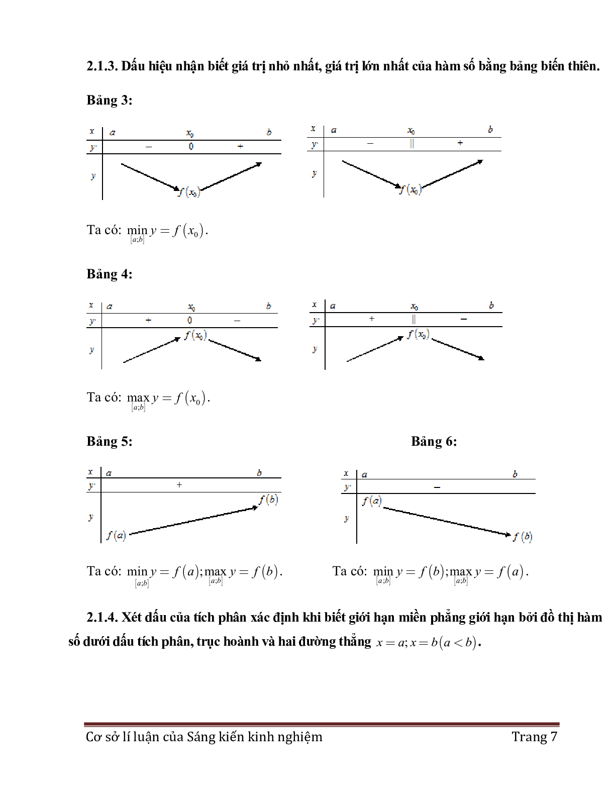 Bài toán liên quan đến đồ thị của hàm đạo hàm (trang 7)