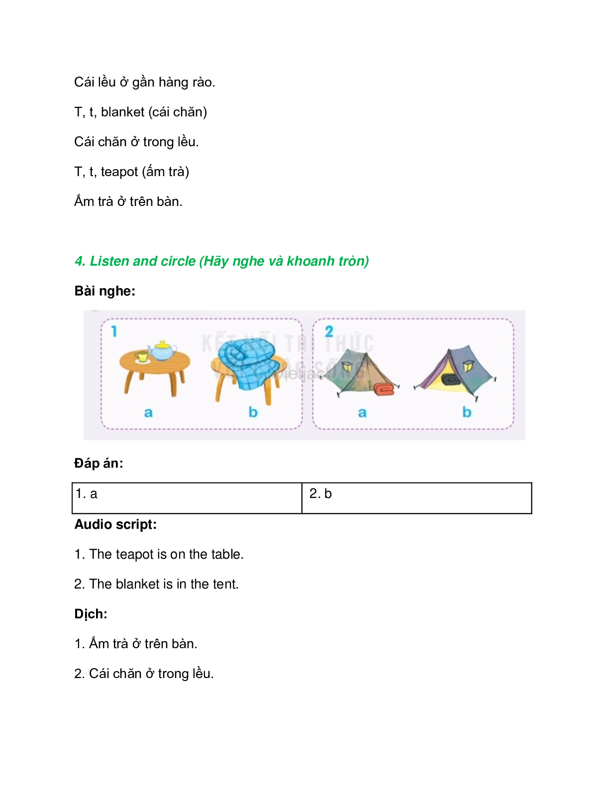 Tiếng Anh lớp 2 Unit 16 Lesson 2 trang 69 – Kết nối tri thức (trang 2)