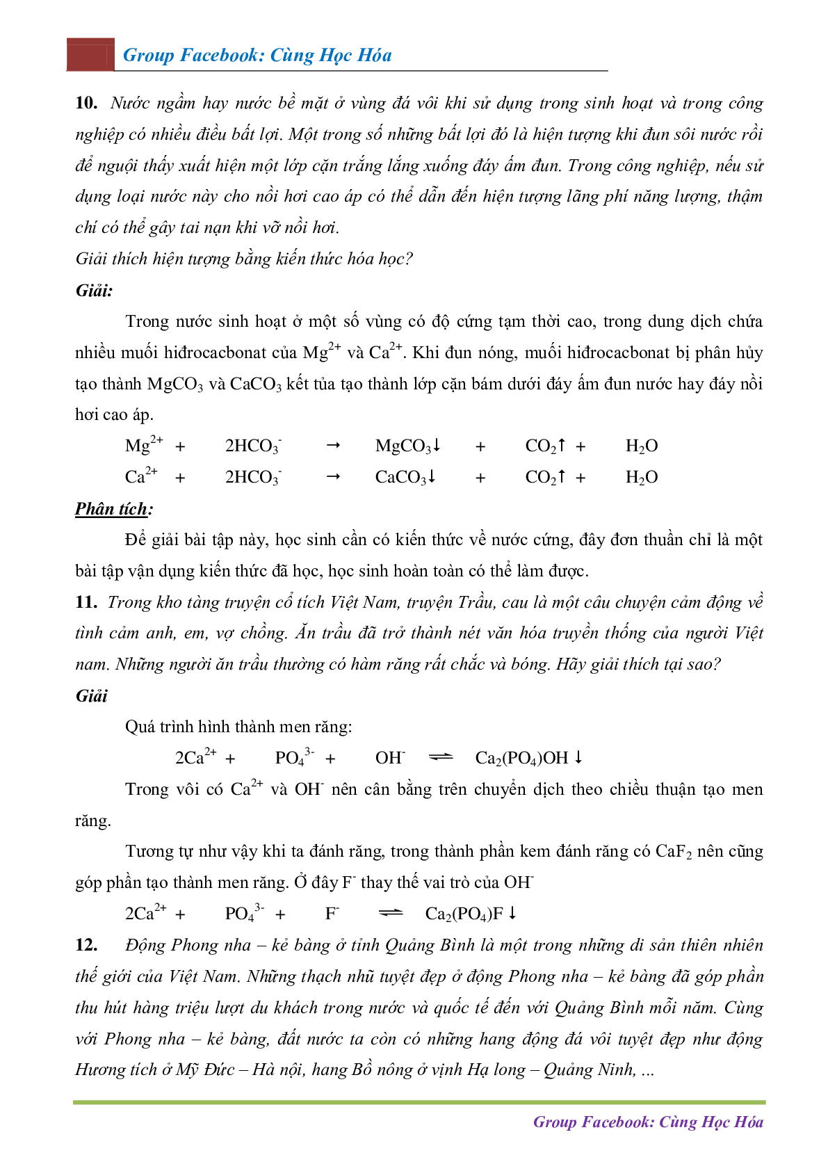 Bài tập thực tiễn môn Hóa học lớp 12 (trang 6)