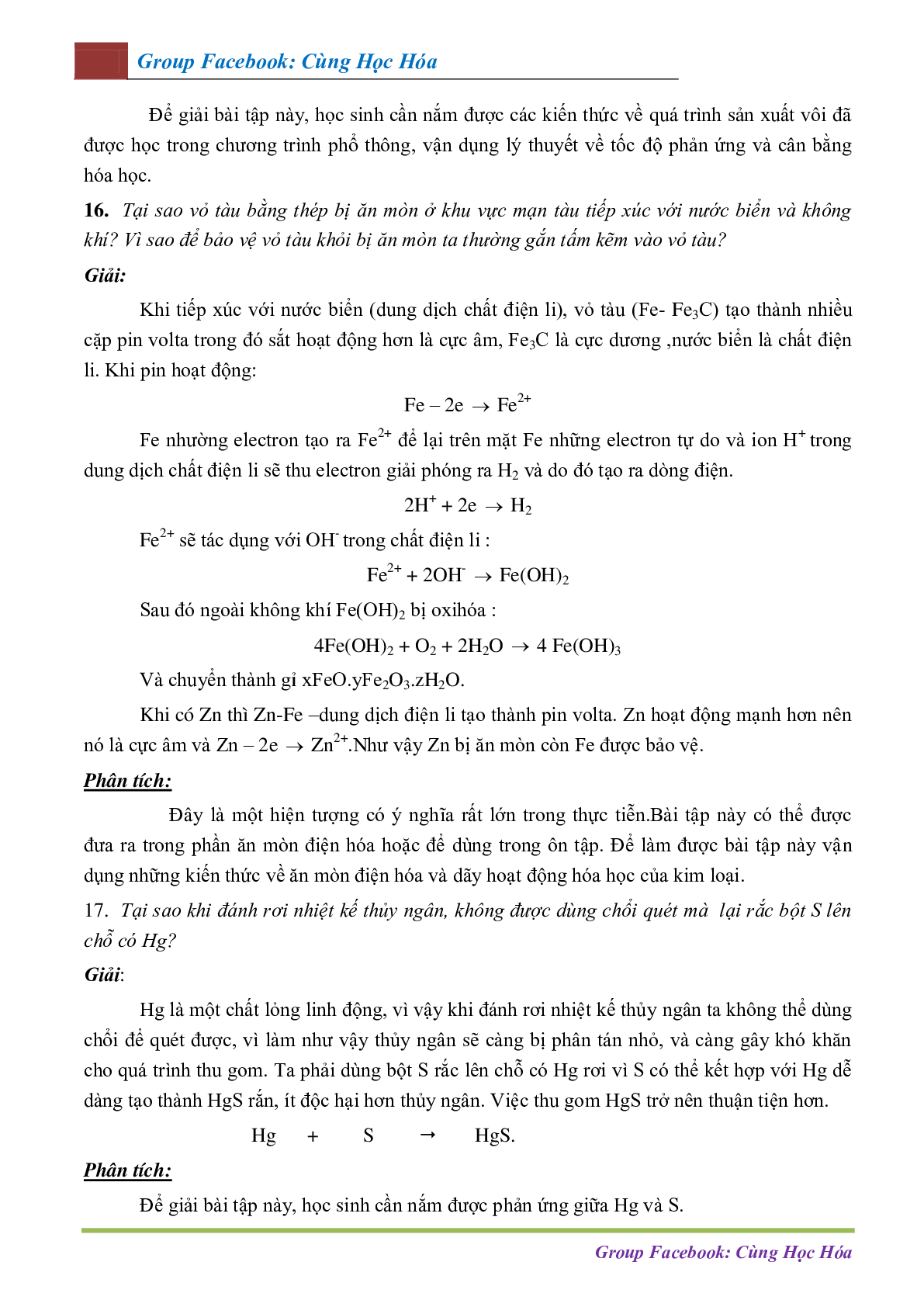 Bài tập thực tiễn môn Hóa học lớp 12 (trang 9)