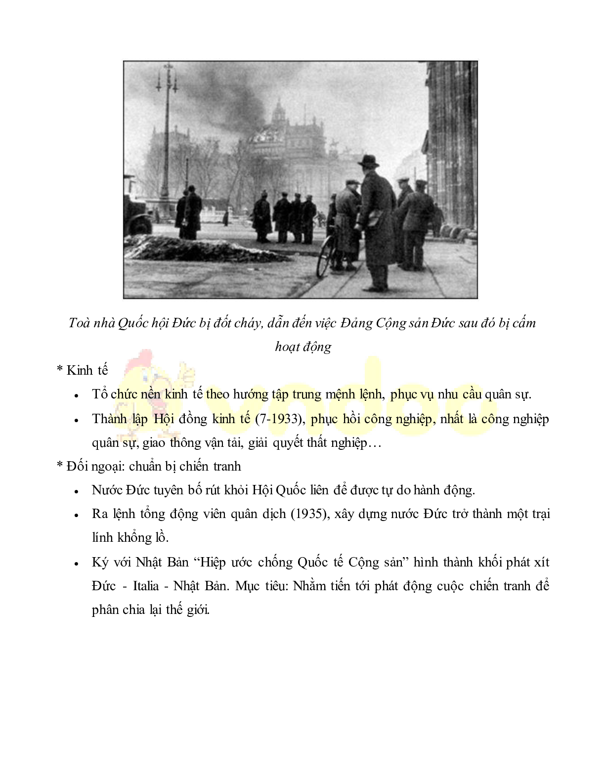 Lý thuyết Lịch sử 11: Bài 12: Nước Đức giữa hai cuộc chiến tranh thế giới (1918 - 1939) mới nhất (trang 5)
