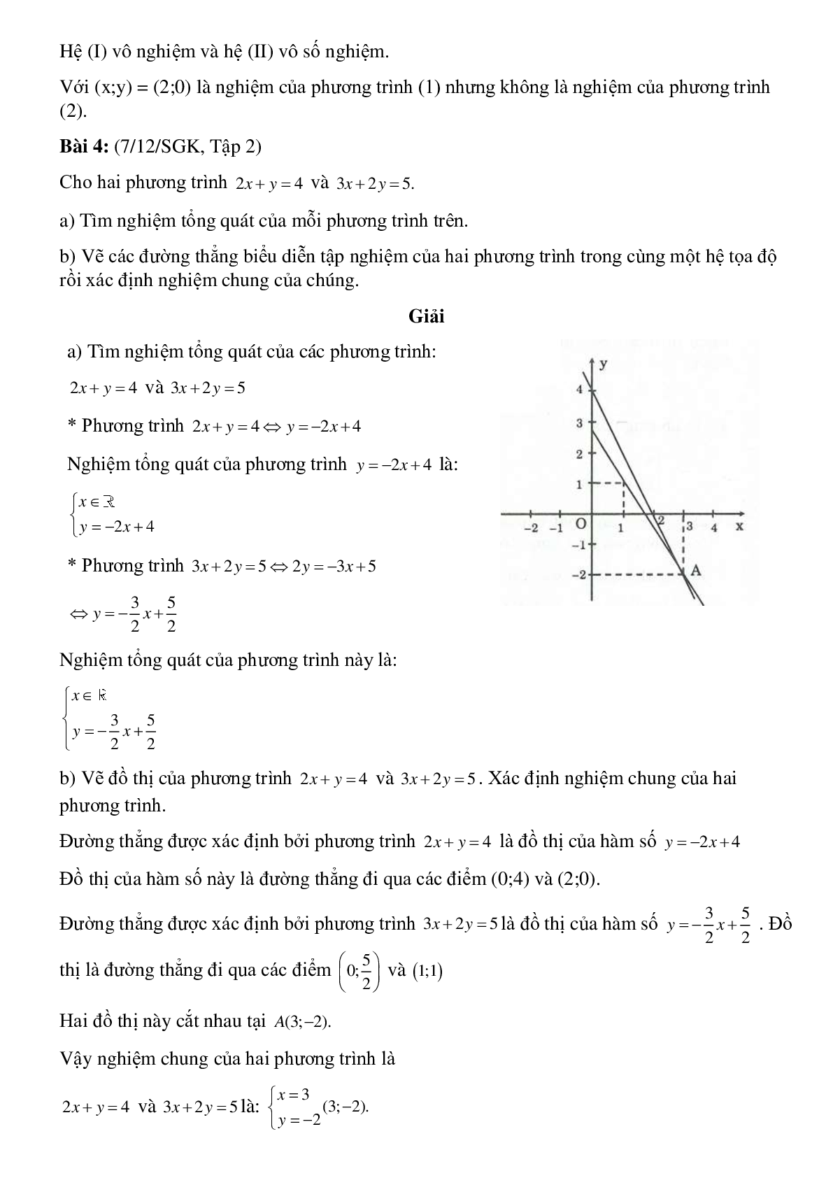 50 Bài tập Hệ hai phương trình bậc nhất hai ẩn (có đáp án) -Toán 8 (trang 4)