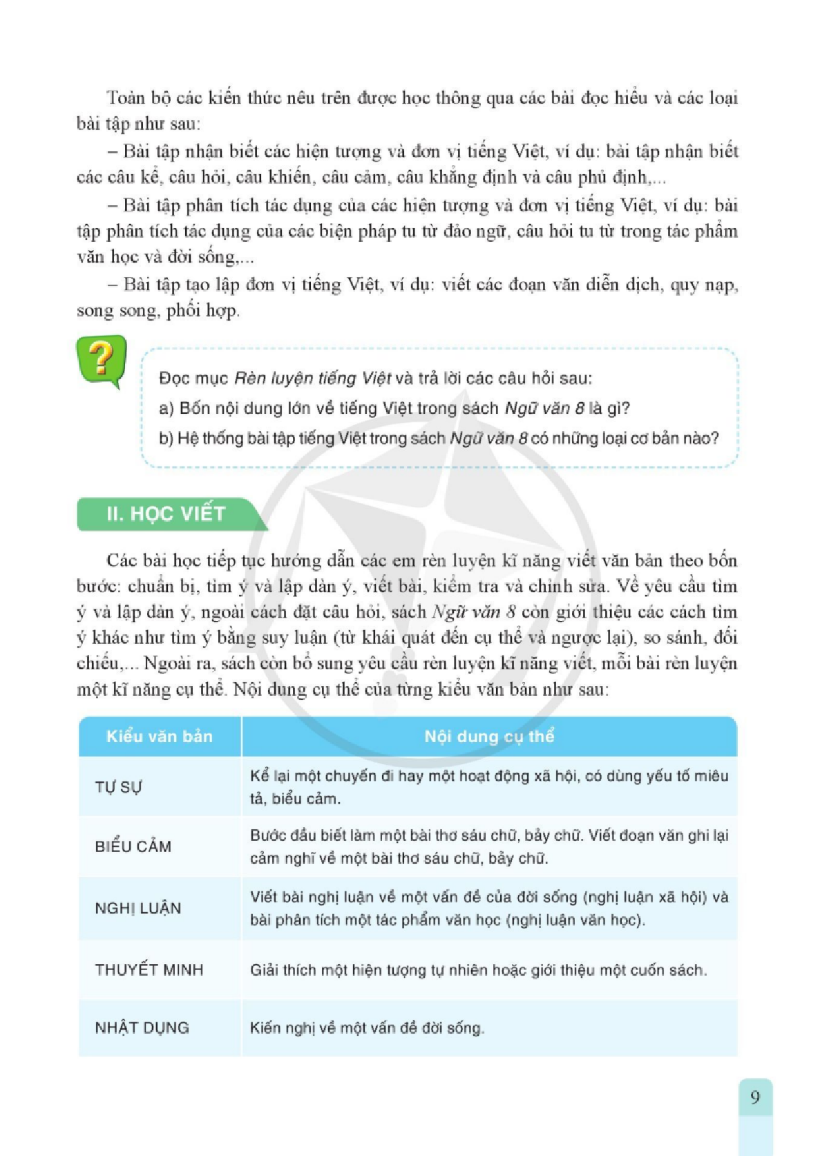 Ngữ văn lớp 8 Tập 1 Cánh diều pdf (trang 9)