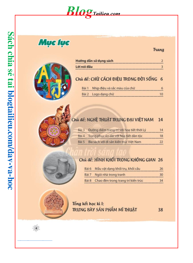 Mĩ thuật lớp 7 Chân trời sáng tạo pdf (trang 5)