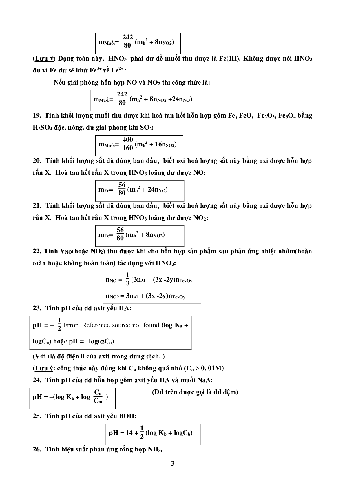 Tuyển tập các công thức giải nhanh trắc nghiệm Hóa học lớp 12 năm 2023 (trang 3)