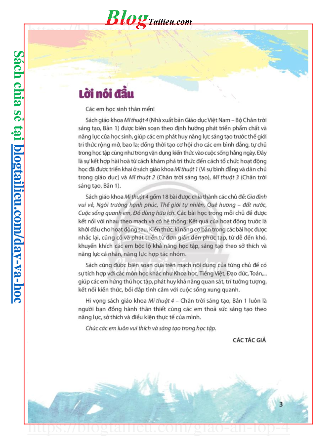 Mĩ thuật lớp 4 Chân trời sáng tạo pdf (trang 4)