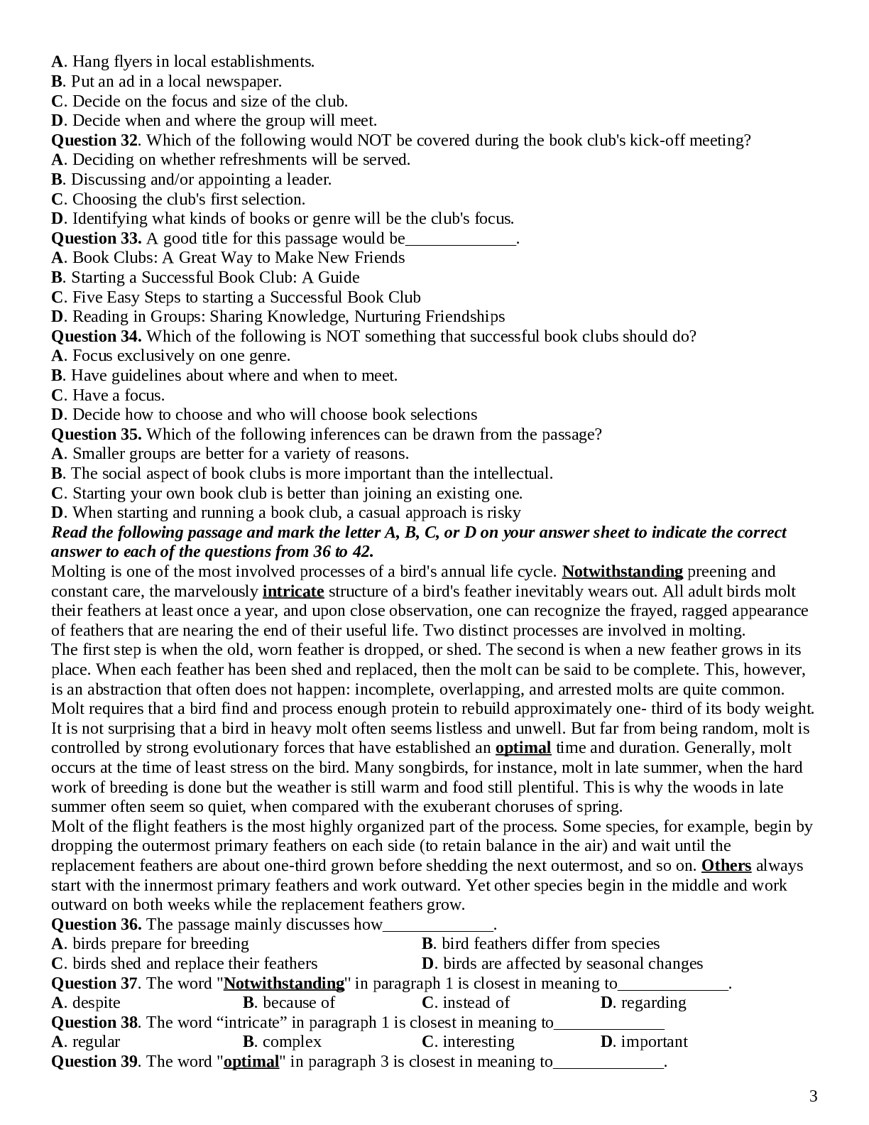 Đề thi thử THPT QG 2021 môn Tiếng Anh lớp 12 cực hay (4 đề) (trang 3)