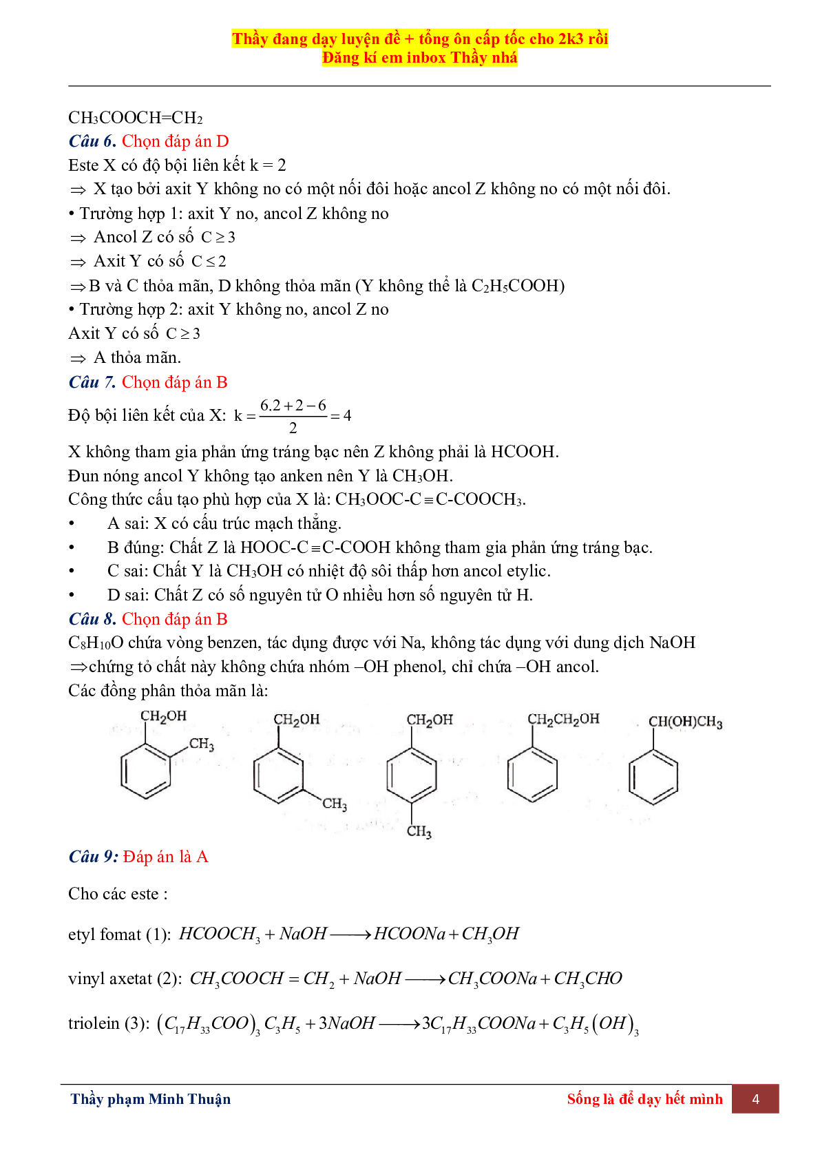 Tổng Hợp Lý Thuyết Chương 1 Môn Hóa Học Lớp 12 (trang 4)