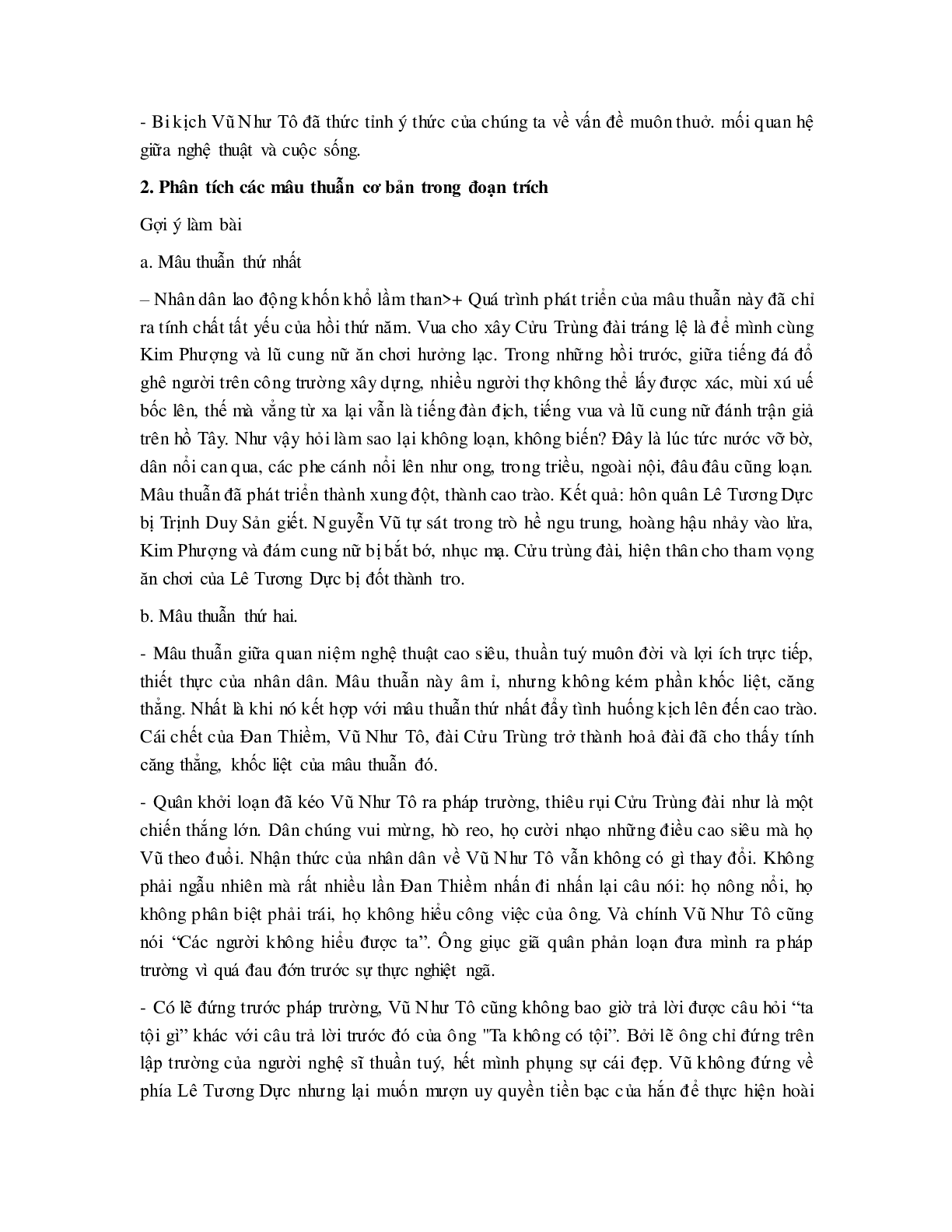 Soạn bài Vĩnh biệt Cửu Trùng đài - ngắn nhất Soạn văn 11 (trang 10)