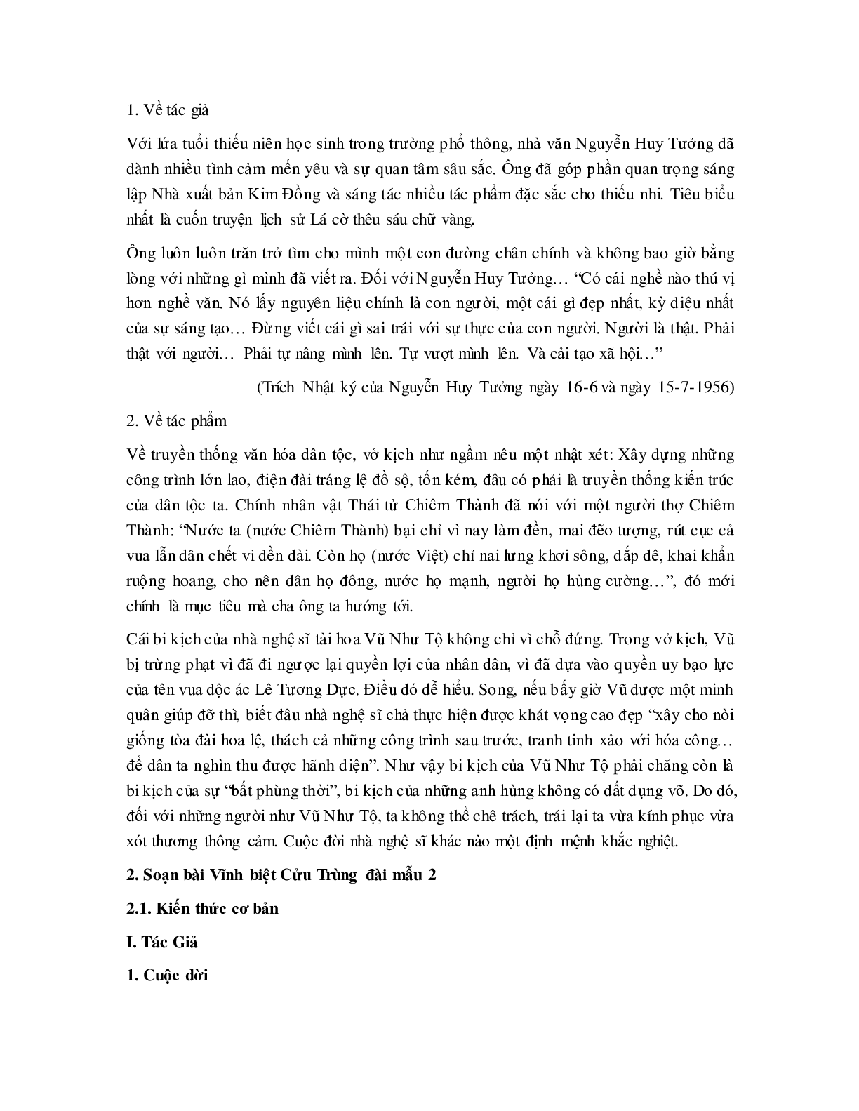 Soạn bài Vĩnh biệt Cửu Trùng đài - ngắn nhất Soạn văn 11 (trang 4)