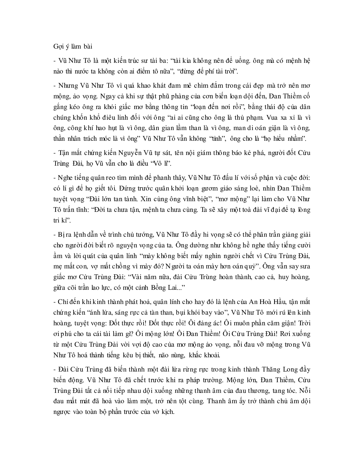 Soạn bài Vĩnh biệt Cửu Trùng đài - ngắn nhất Soạn văn 11 (trang 9)