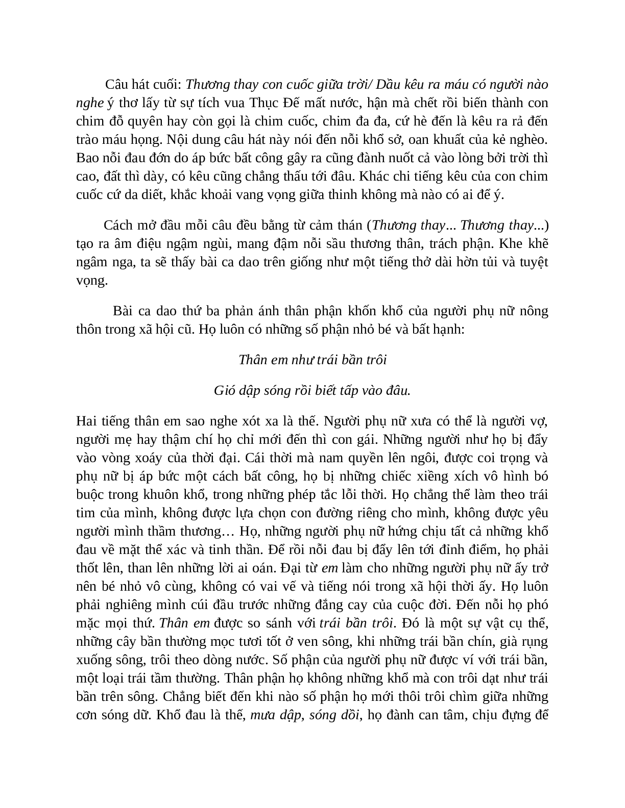 Sơ đồ tư duy bài Những câu hát than thân dễ nhớ, ngắn nhất - Ngữ văn lớp 7 (trang 6)
