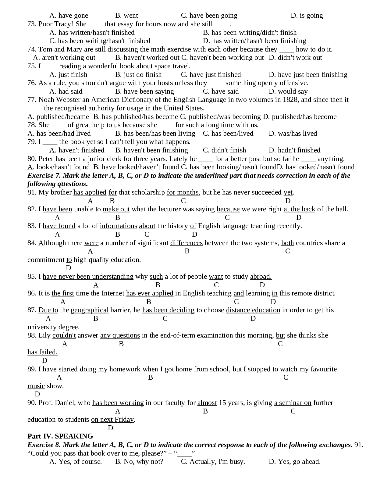 140 câu trắc nghiệm Tiếng Anh 11 Unit 7: Further Education chọn lọc (trang 4)