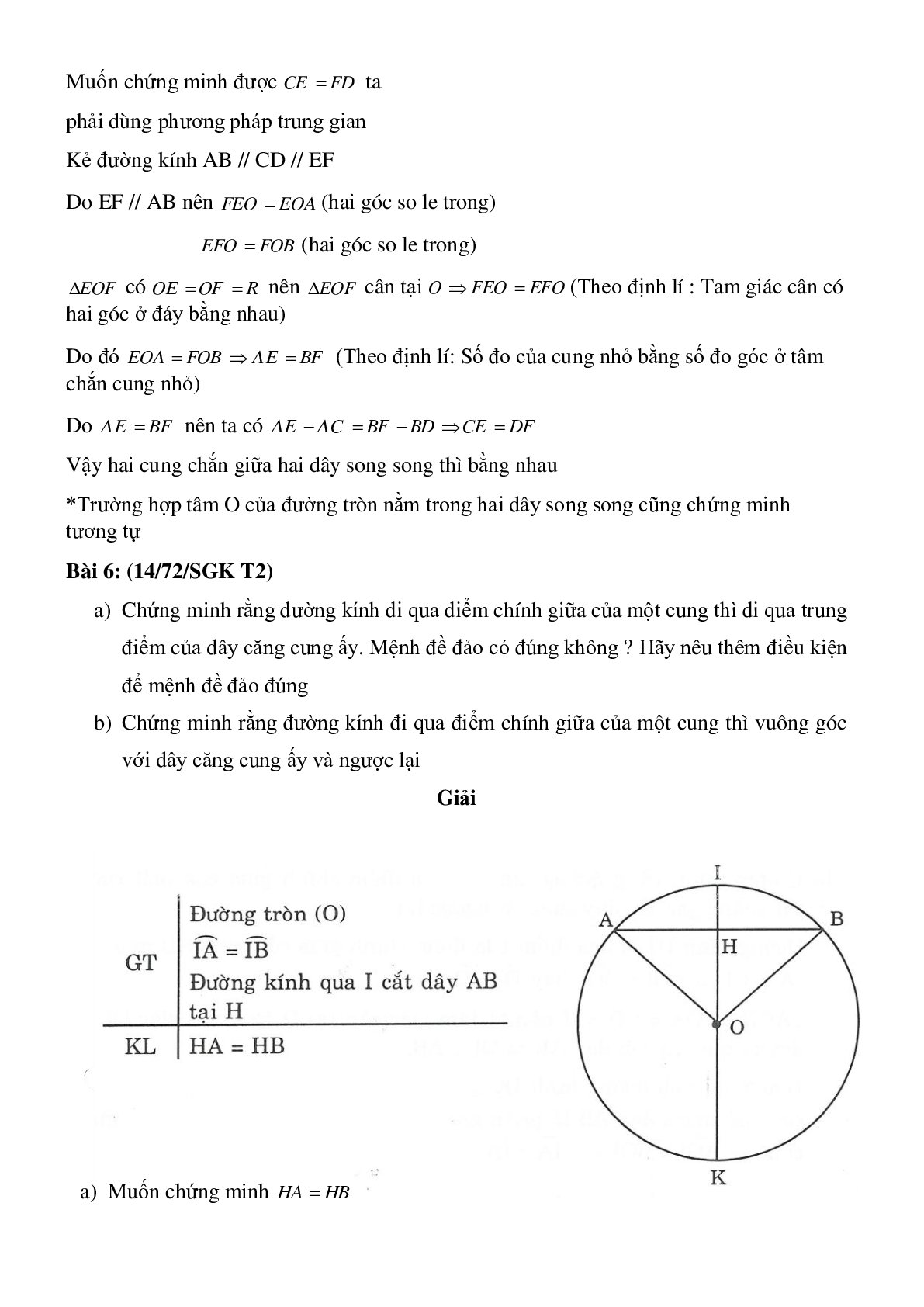 Các dạng bài tập điển hình Liên hệ giữa cung và dây có lời giải (trang 6)