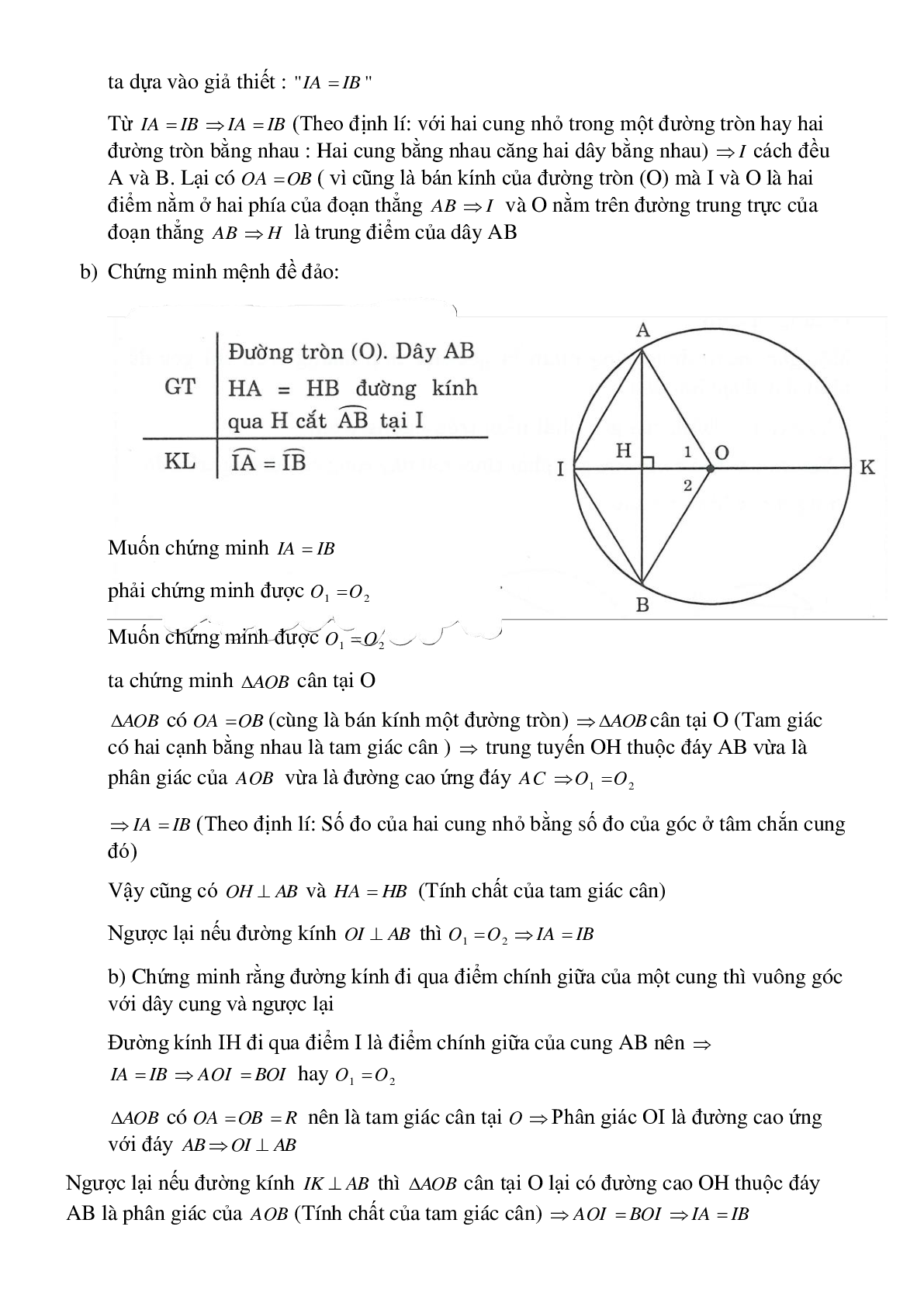 Các dạng bài tập điển hình Liên hệ giữa cung và dây có lời giải (trang 7)